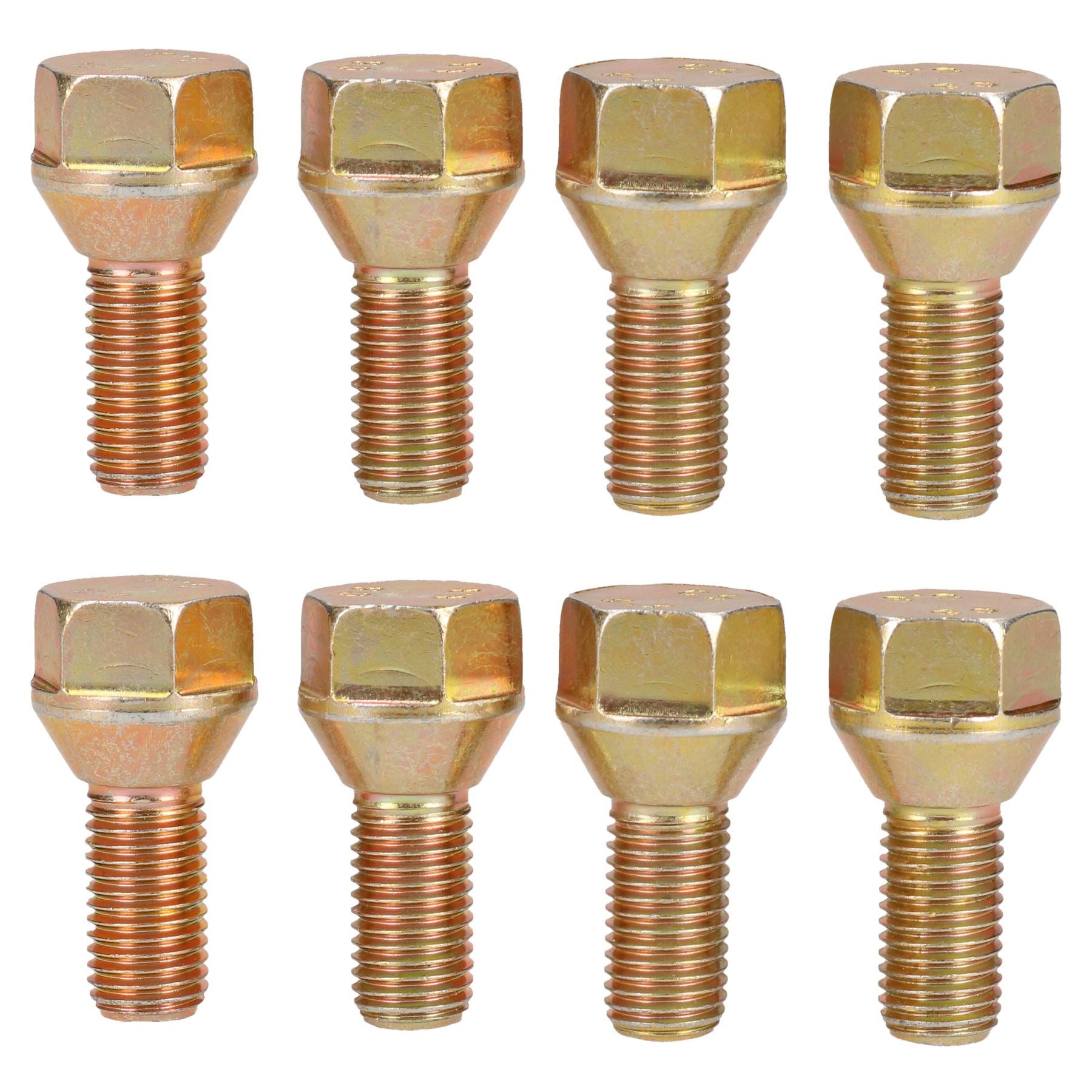 Boulons de roue de rechange M12 x 1,5 pour moyeux de remorque, lot de 8