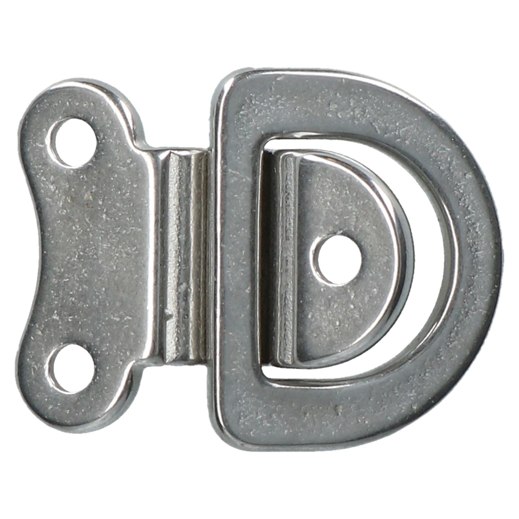 24mm Folding Pad Eye Ring Tie Down Anchor Marine Grade 316 Stainless Steel