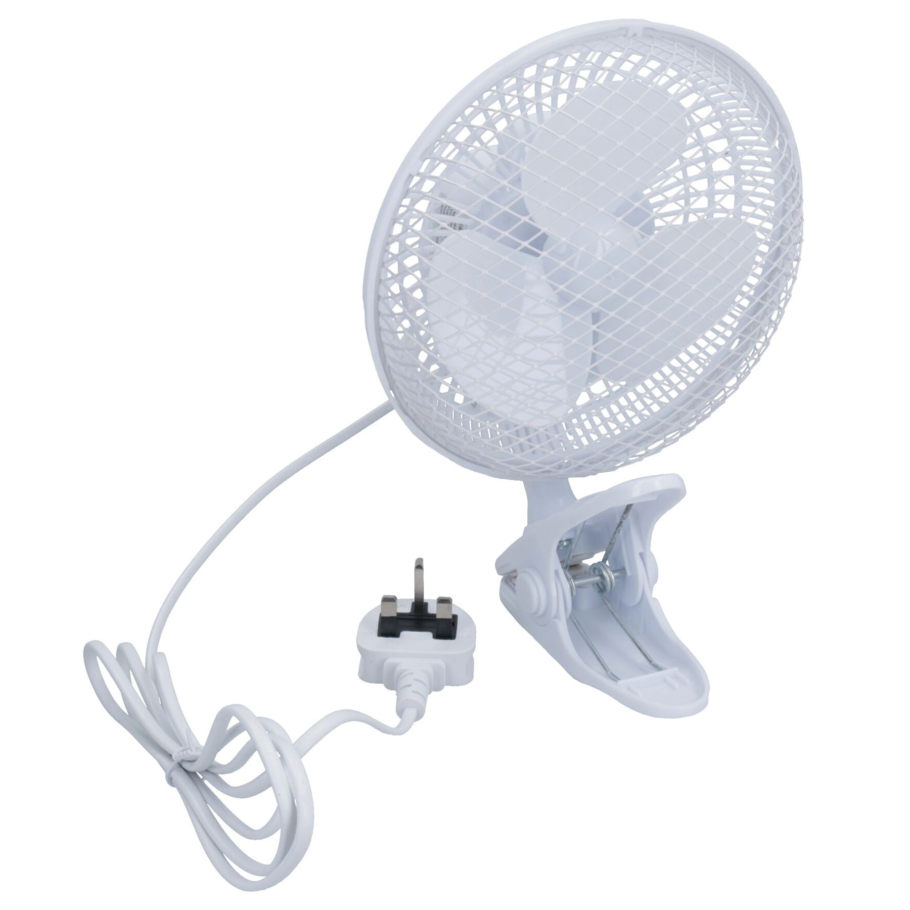 Portable 6” Desk Fan With Clip Cooling 2 Speed Home Office UK Plug
