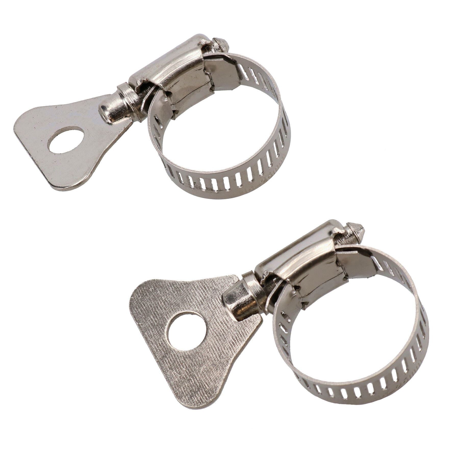 Flügelklemmen für Teichschläuche aus Edelstahl, 16–25 mm, zur Sicherung des Teichschlauchs, 2 Stück