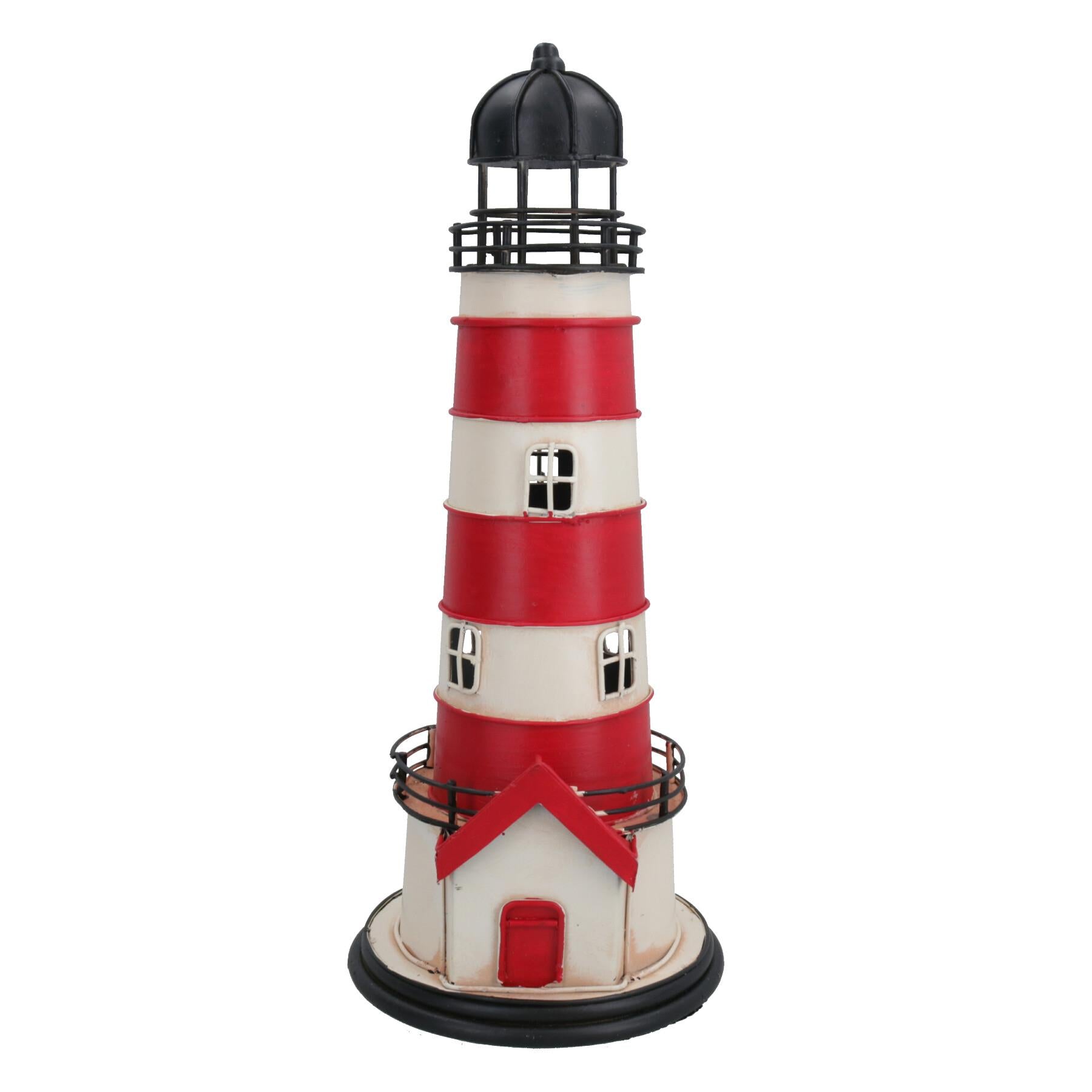 Hochwertiges historisches Metall-Vintage-Leuchtturm-Metallmodell, Nachbildung, Ornament, Geschenk