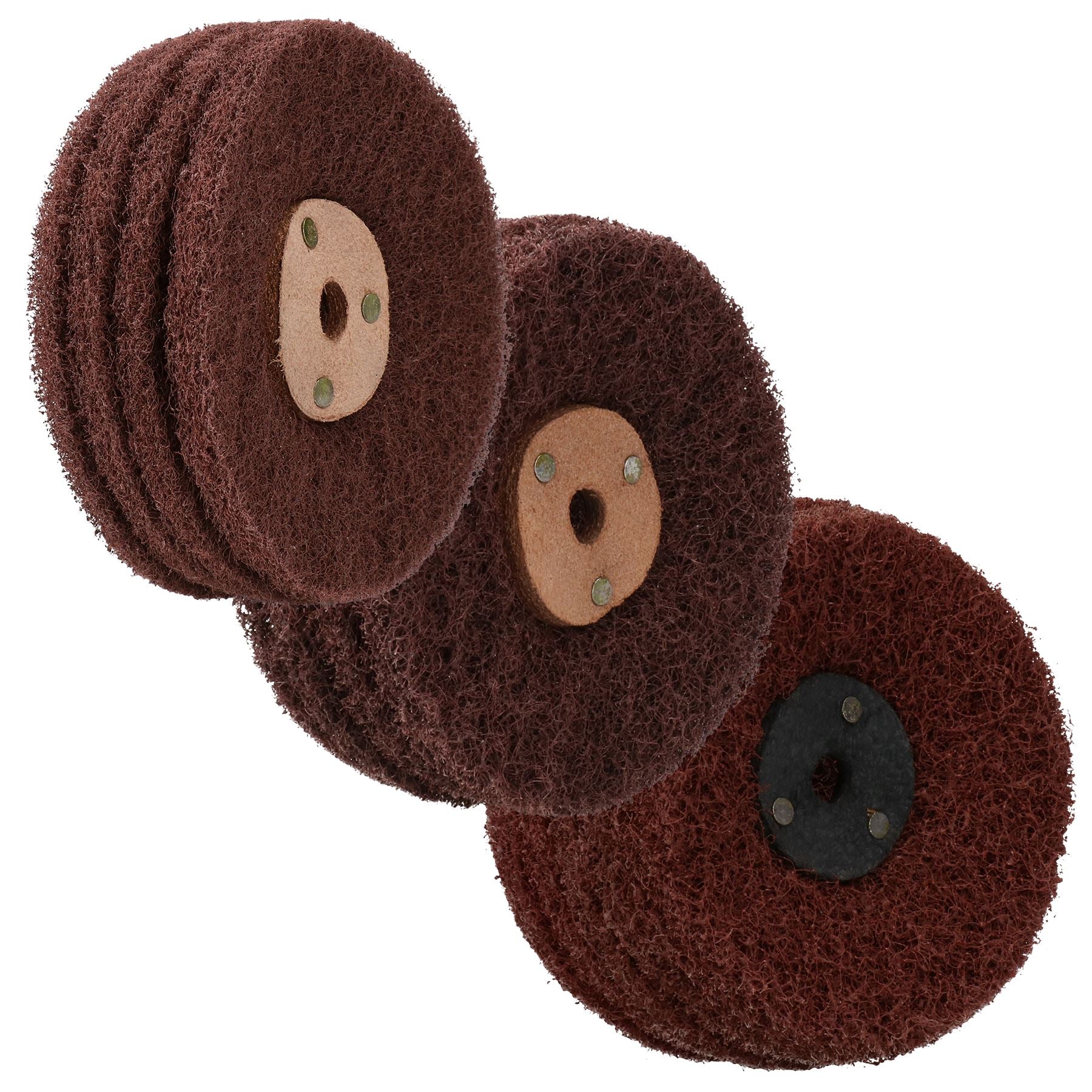 4" Fine / Medium / Coarse Abrasive Scotch Mop Rust Paint Removal Polishing