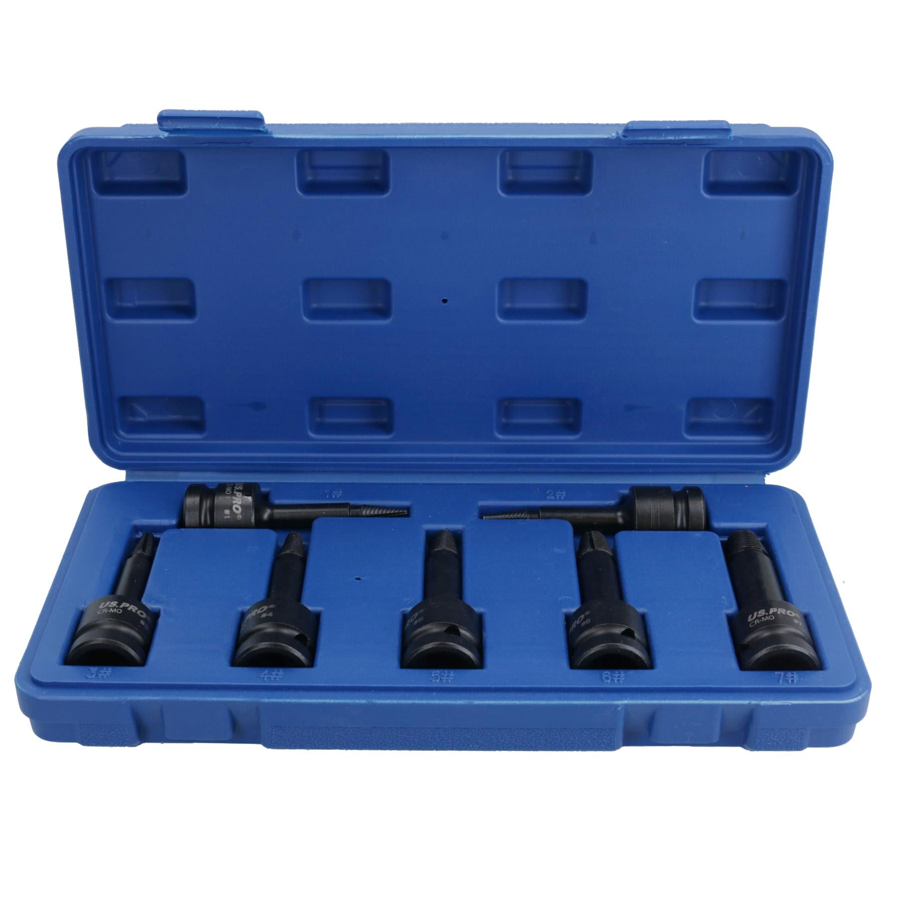 Extracteur de goujon de vis à percussion à entraînement 1/2 po, kit de retrait de 3 à 12 mm