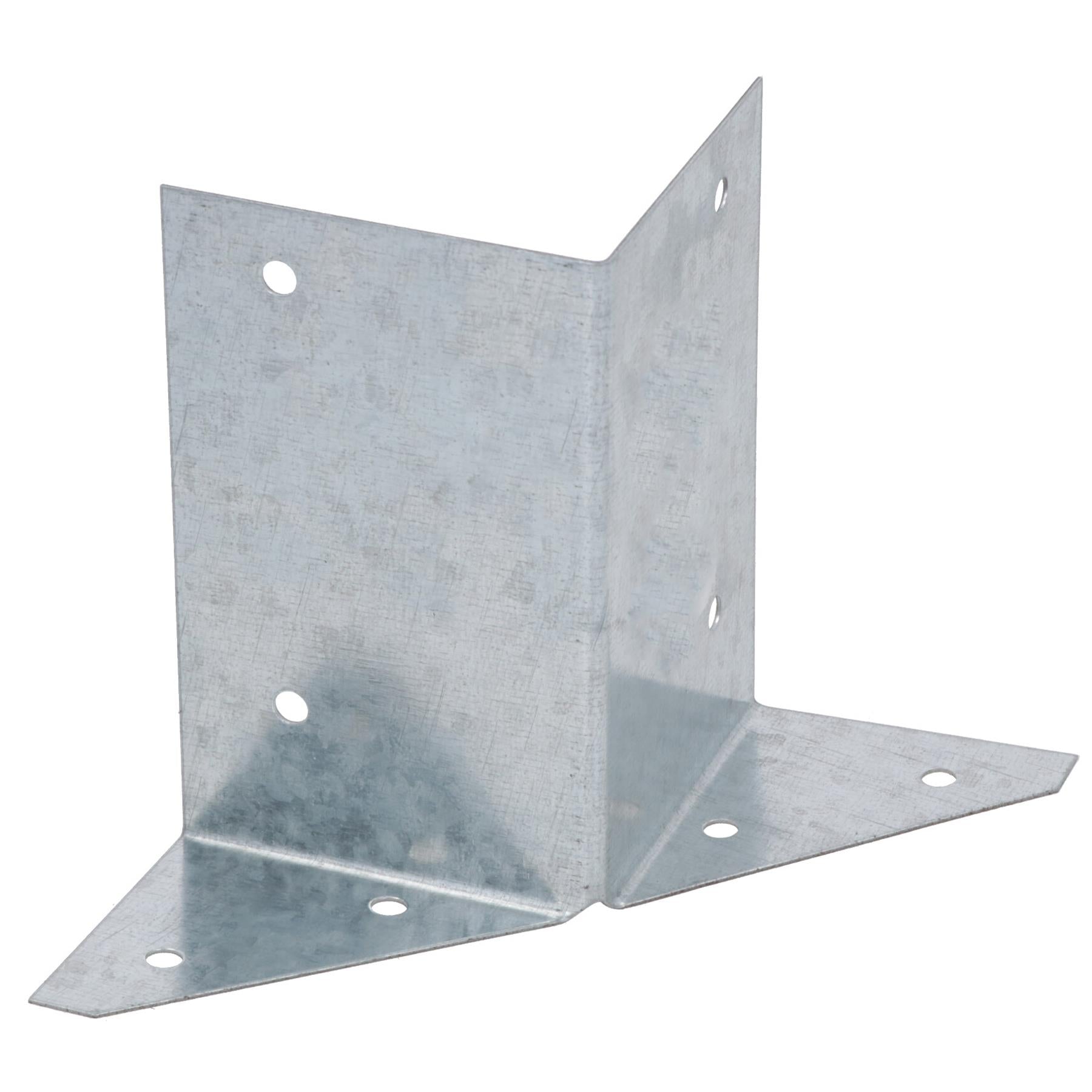 Arris Rail Bracket Fence Post Support Galvanised 100mm, 225mm or 300mm