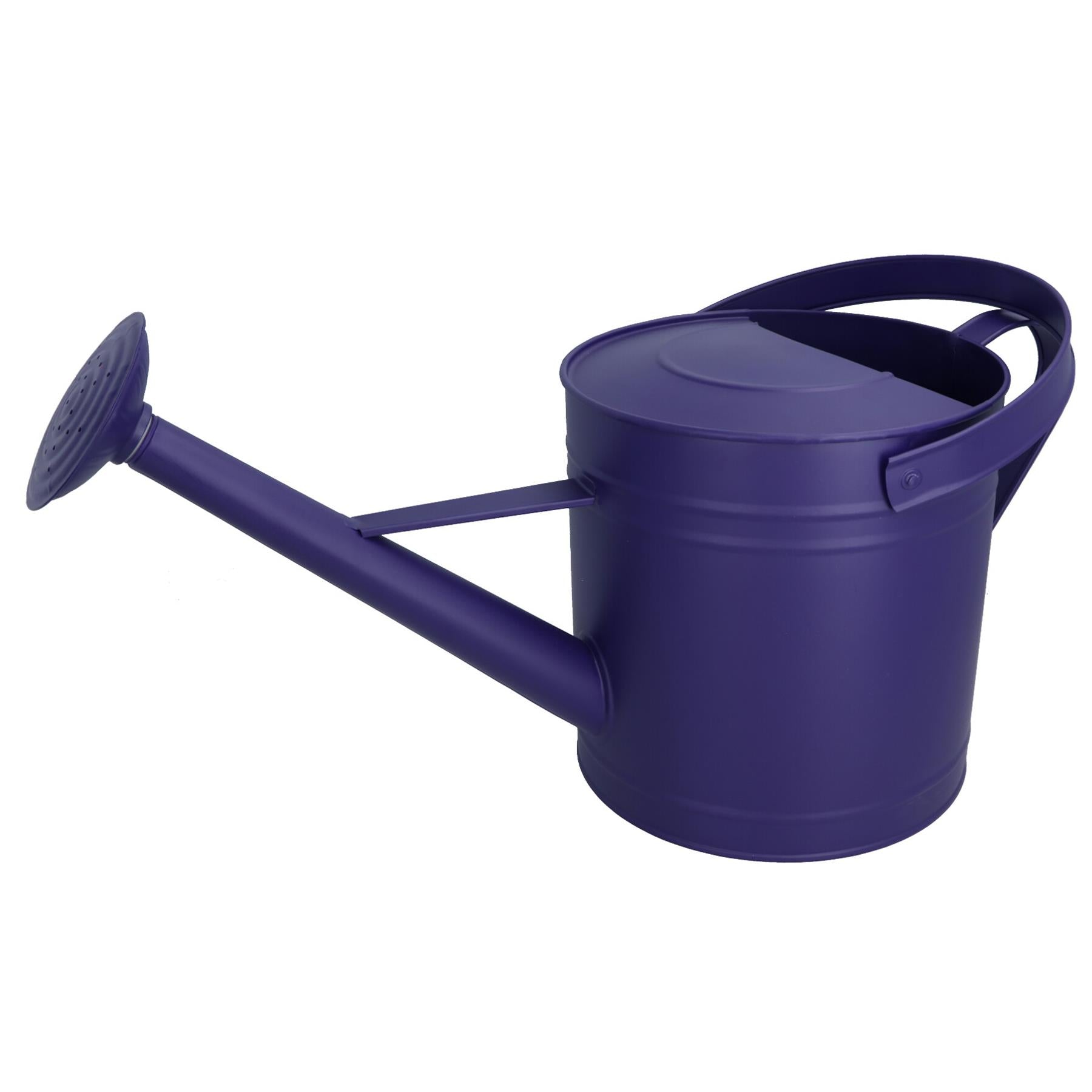 7L Watering Can Purple Steel Metal Water Greenhouse Garden Plants Home