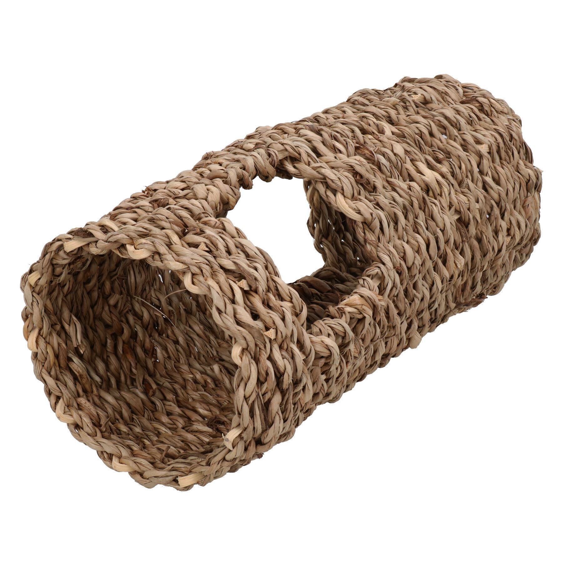 Petits animaux Hamster Souris Briseur d'ennui Petit tunnel de jeu en jonc de mer 8x20cm