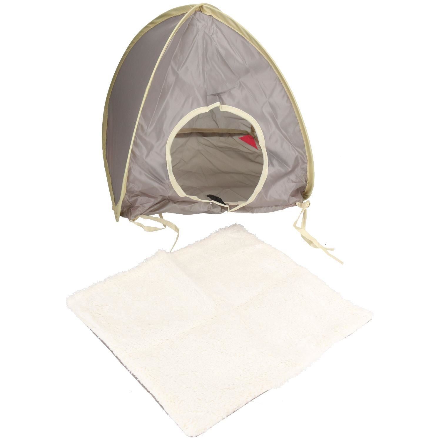 Tente pop-up kaki pour petits animaux, abri pour cochons d'Inde, lapins
