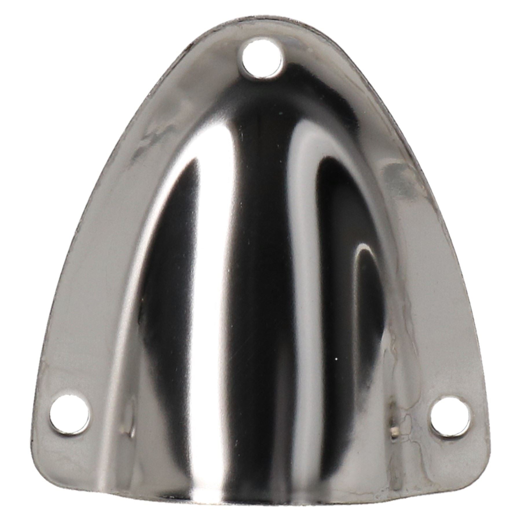 Couvercle de vidange de grille d'aération en forme de coquille en acier inoxydable marin poli 57 mm