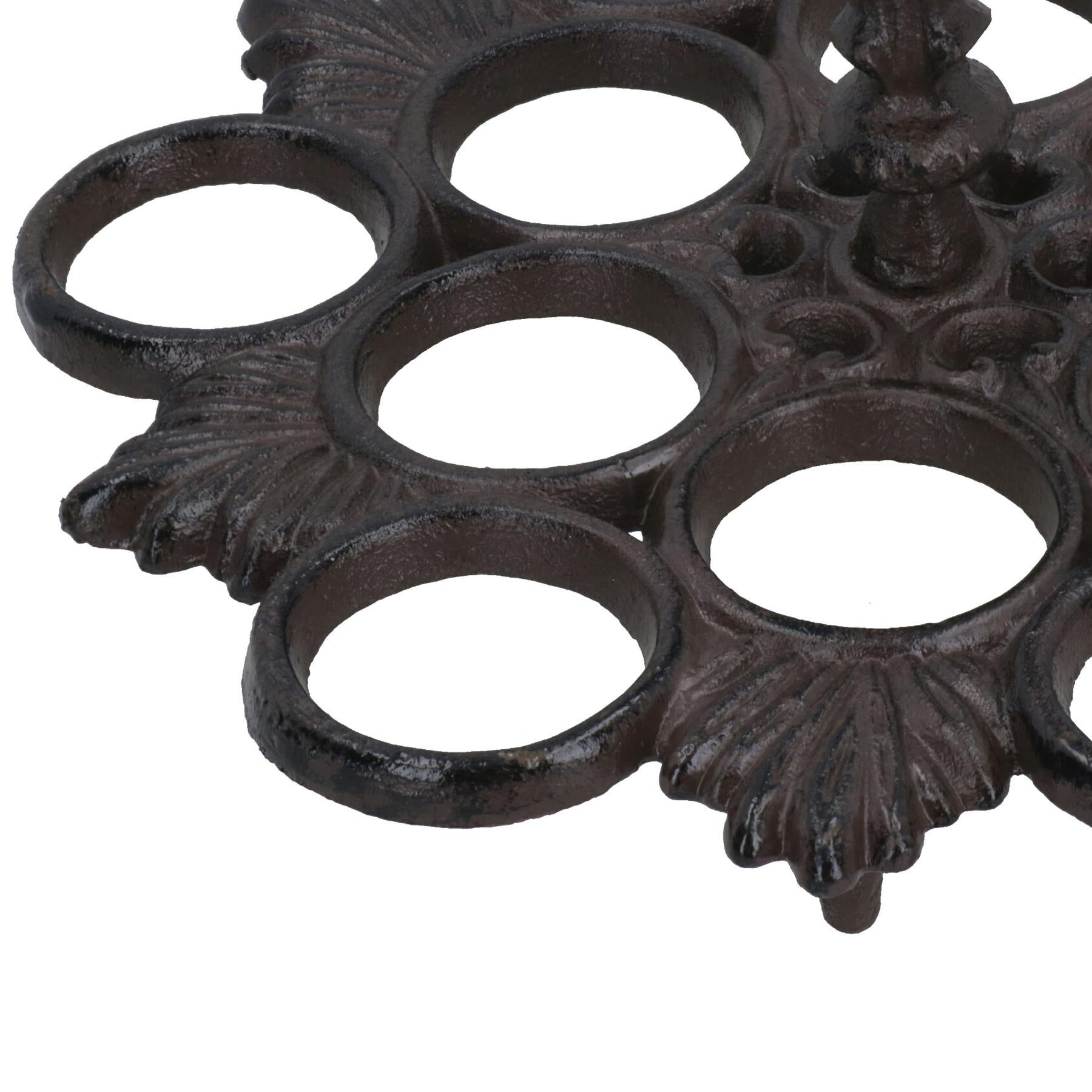 12 Eierhalter Rack Korb Gusseisen Metall Küche Huhn Lagerung Kochgeschirr