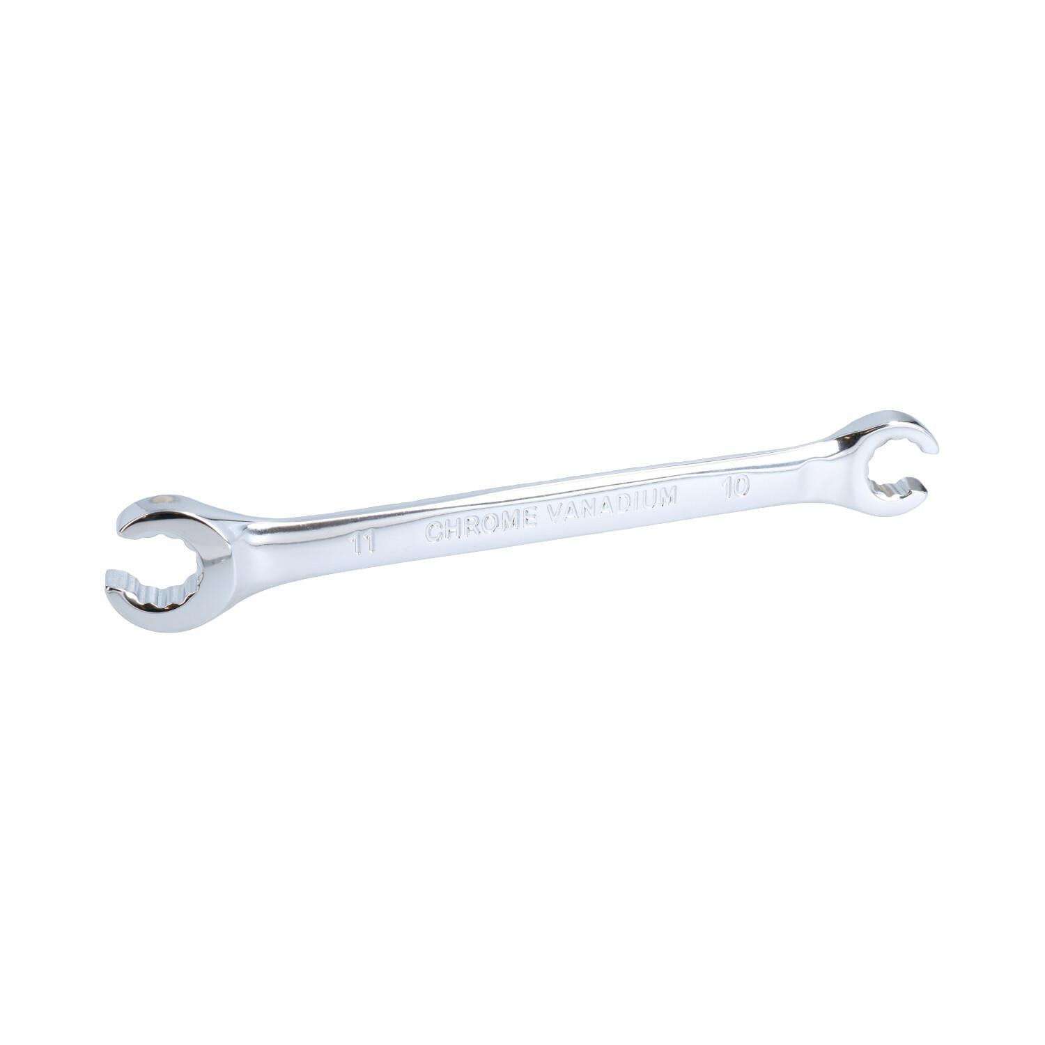10 + 11 mm Ringmaulschlüssel mit Überwurfmutter, 150 mm, Chrom-Vanadium-Stahl