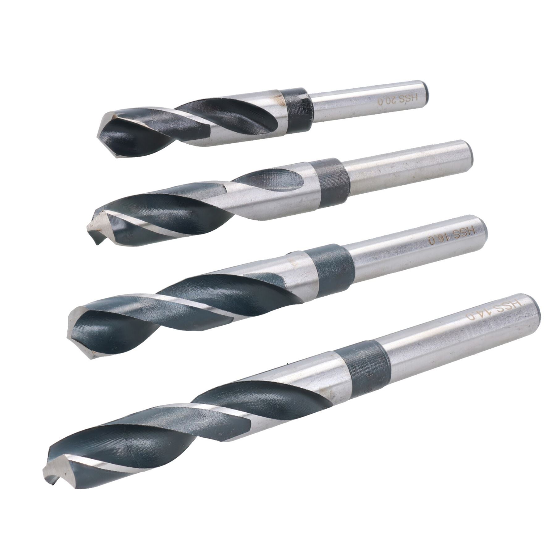 Forets hélicoïdaux HSS Forets de forgeron avec tige de 13 mm 1/2" 14 mm – 20 mm 4 pièces