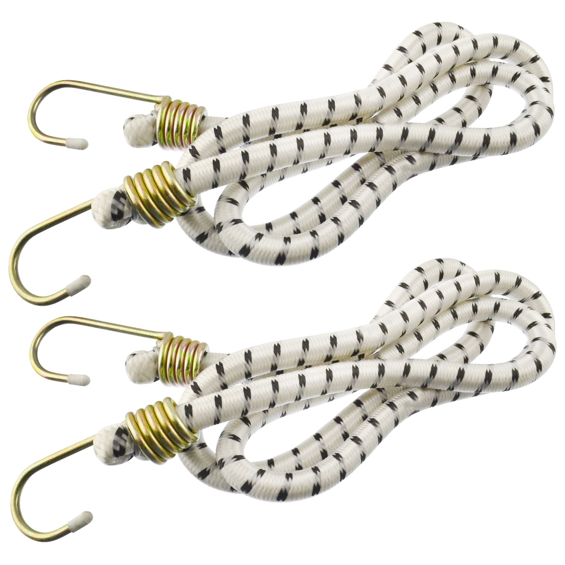 Cordons élastiques robustes de 48 po Attaches Attaches Crochets métalliques de fixation 6 pk