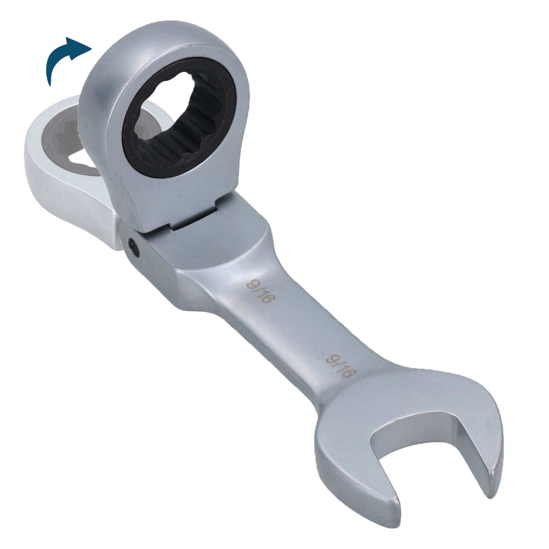 9/16" AF SAE Imperial Flexibler Stubby Flexi-Kopf Ratschenschlüssel Kombischlüssel