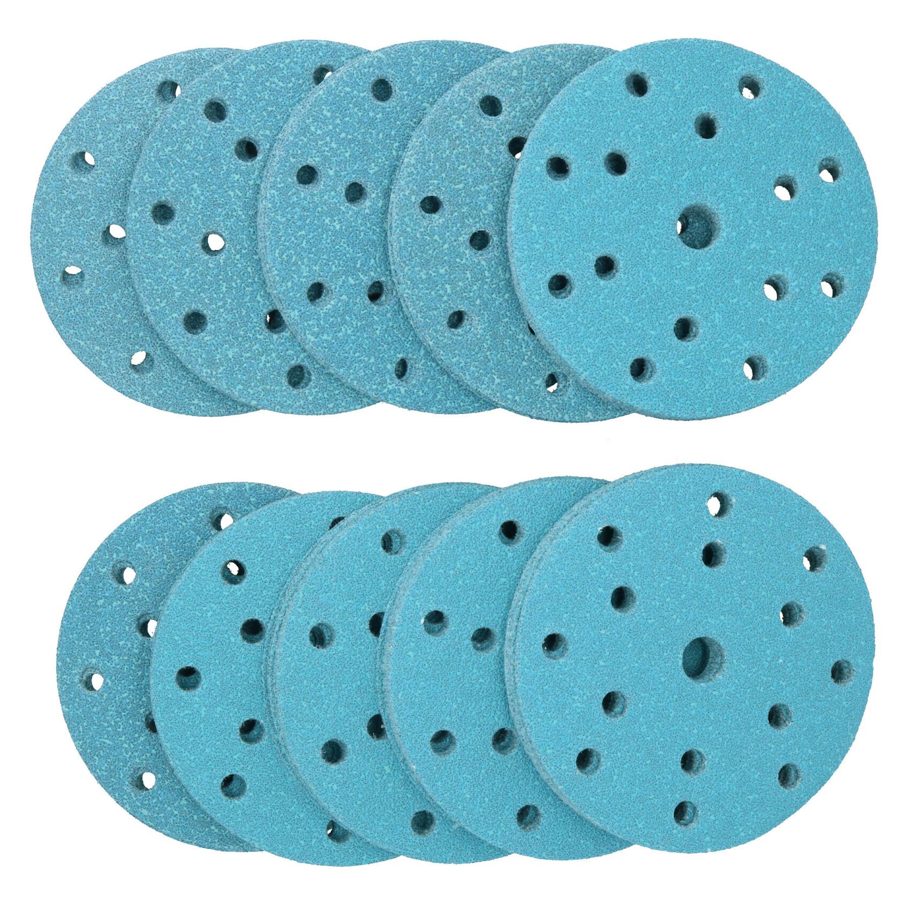 150 mm selbstklebende Keramik-Schleifscheiben mit Klettverschluss, Körnung 60