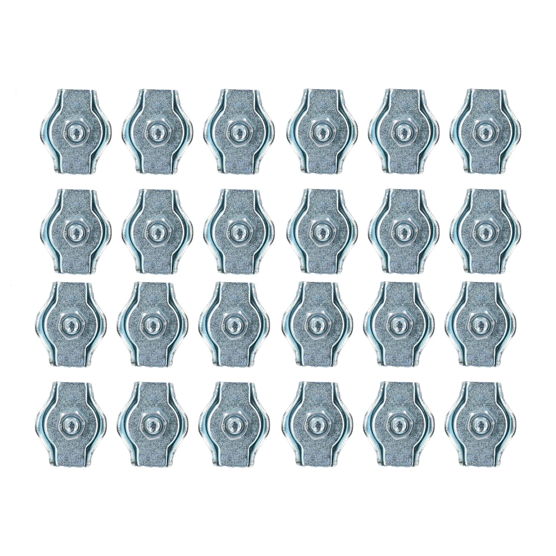 Serre-câbles Simplex 4 mm/6 mm avec poignée en boucle de câble plaqué zinc