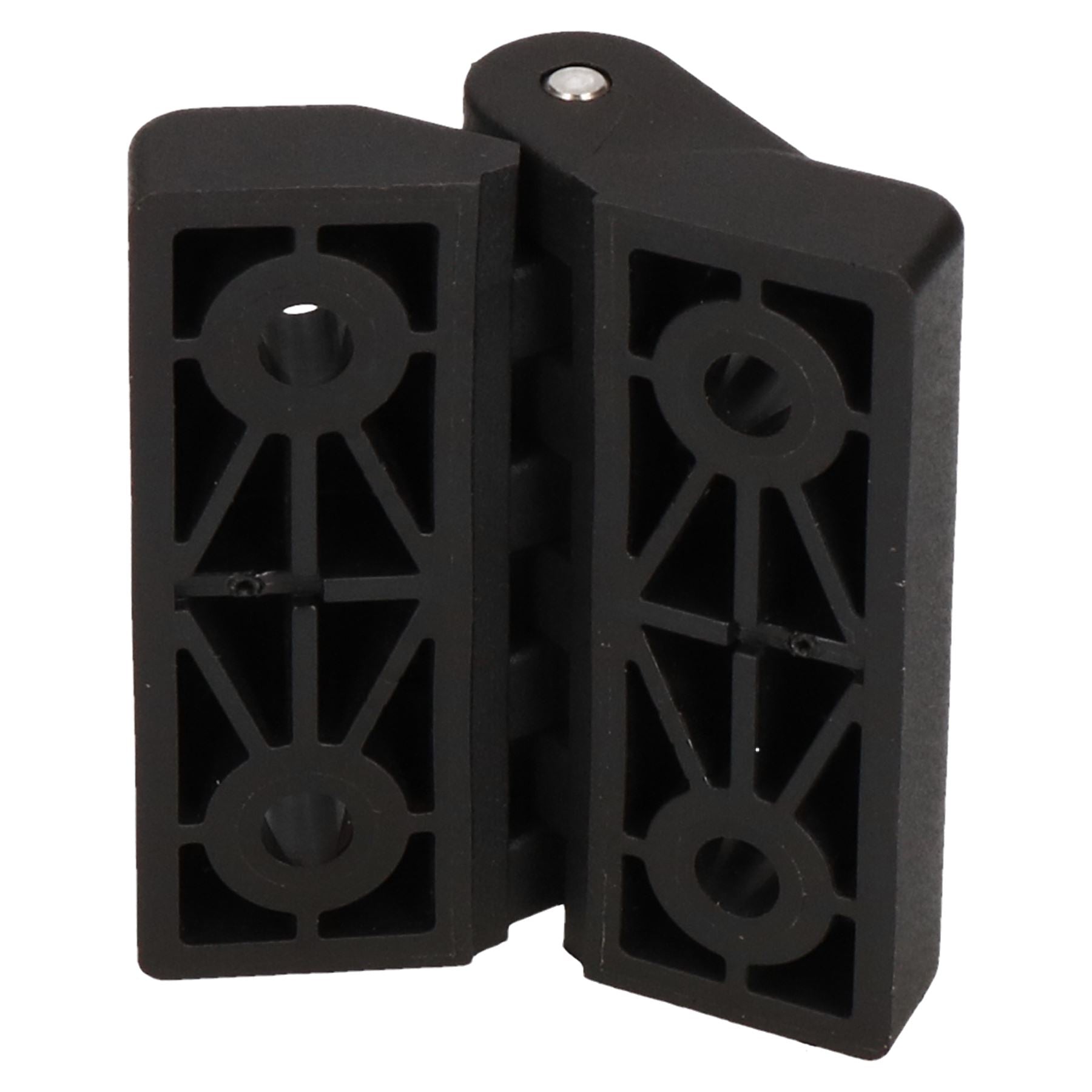 Charnière industrielle en plastique polyamide 64x65 mm pour porte de casier, fabrication italienne