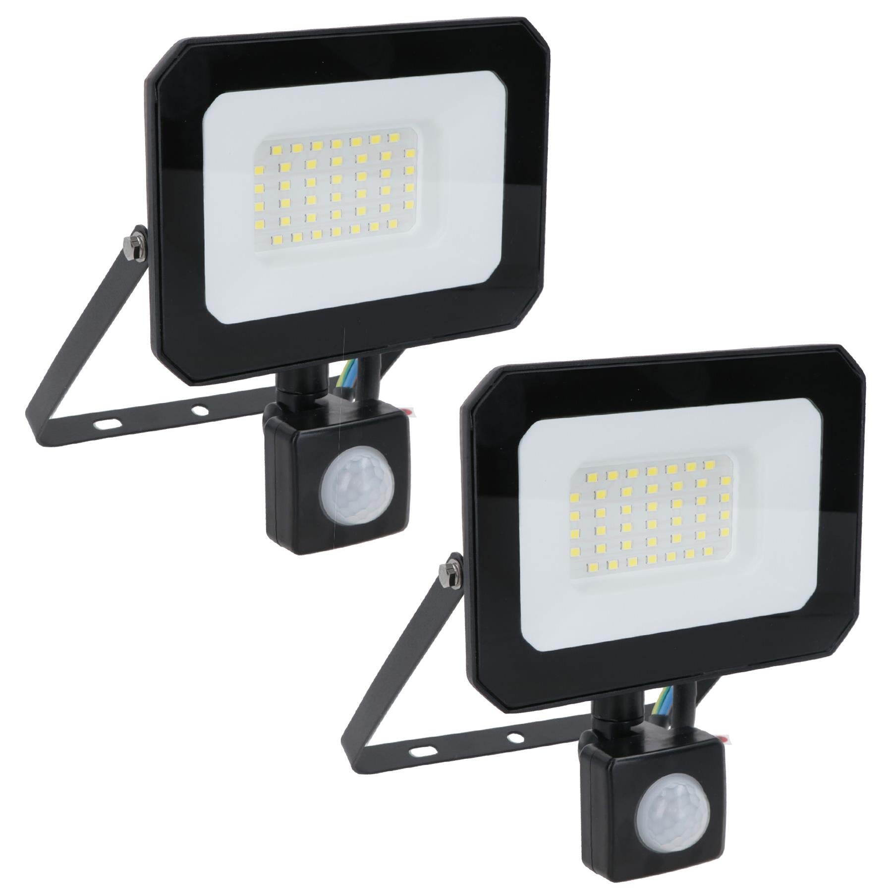 30 Watt LED Mini Floodlight With Sensor Lighting 2400 Lumens IP65 + Bracket