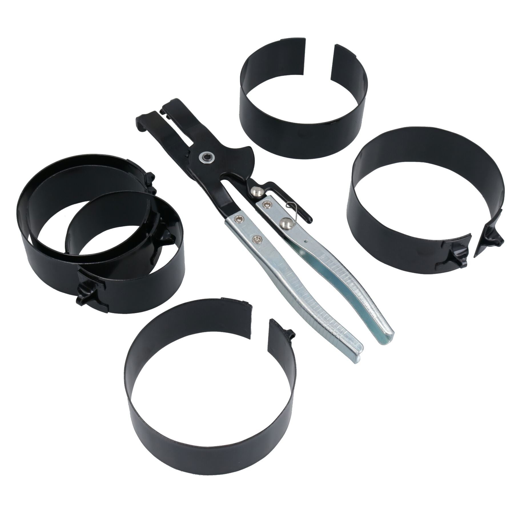 7-teiliges Kolbenring-Kompressor-Zylinder-Installateur-Klemmen-Ratschenzange 73 – 111 mm