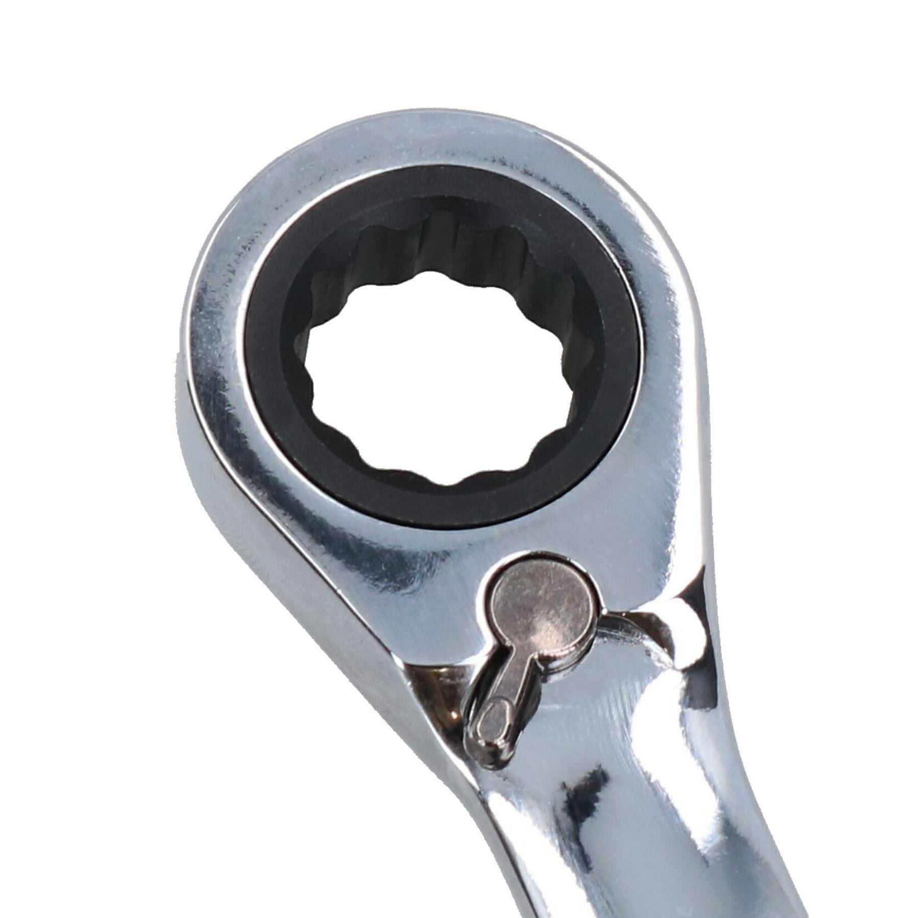 Clé mixte à cliquet réversible coudée 72 dents