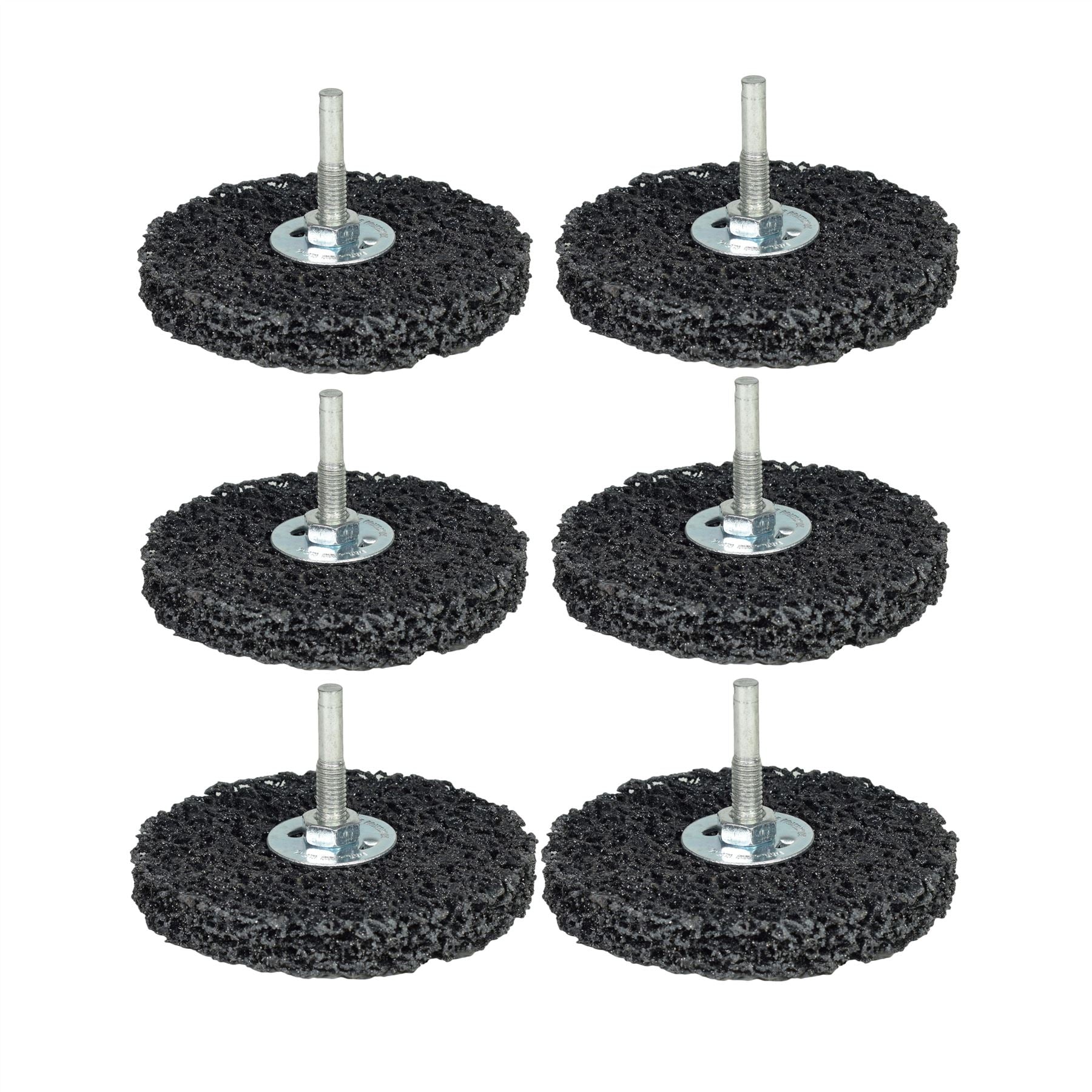 6 x 100 mm Rost Farbe Schweißspritzer entfernen Reinigen und Abstreifen Scheibe 6 mm Schaft