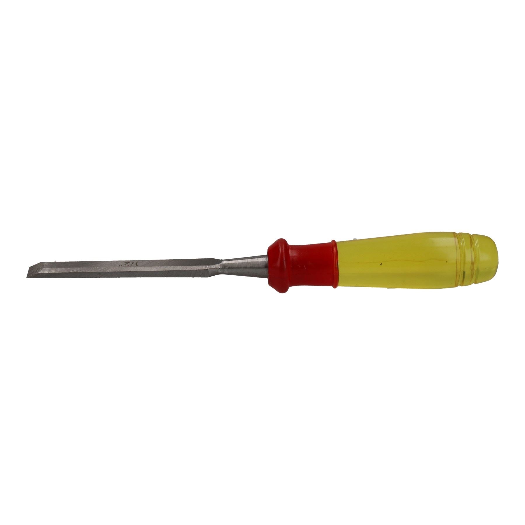 1/2 Zoll (13 mm) abgeschrägter Holzmeißel, transparenter Griff, Schnitzarbeiten, Zimmerei, Tischler