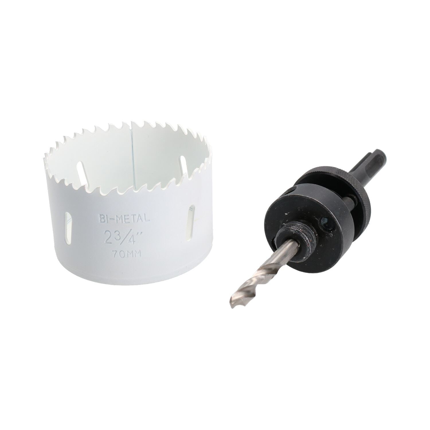 SDS-Plus-Dorndornaufsatz, komplett mit HSS-Lochsäge, 32 mm – 152 mm