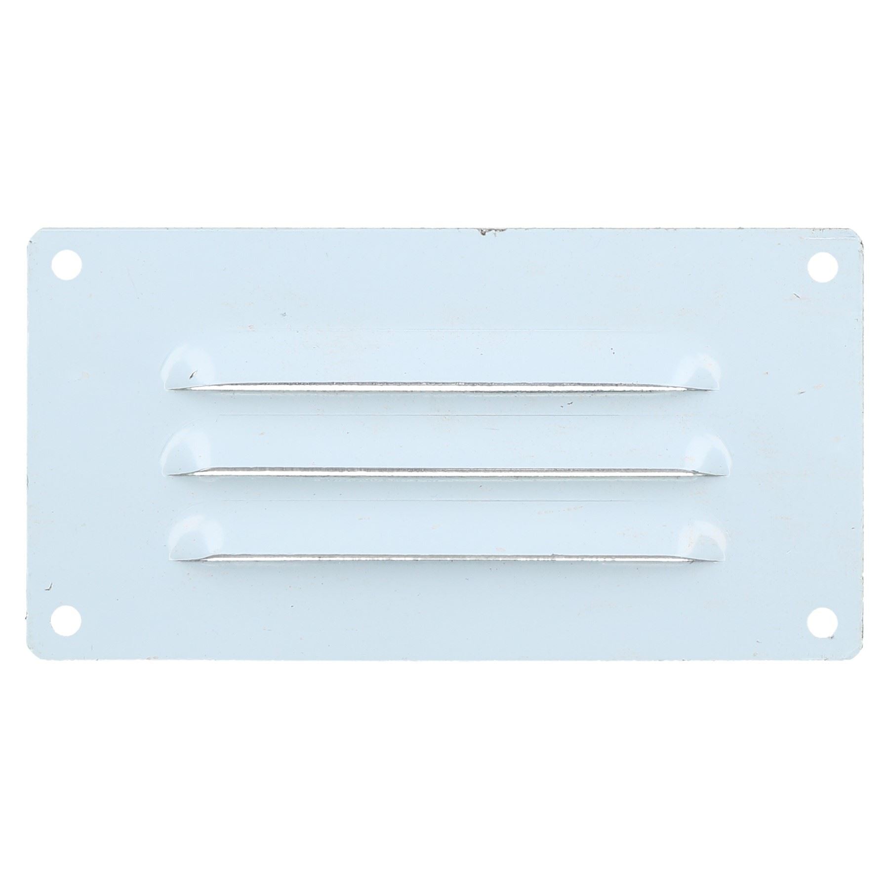 Grille d'aération horizontale de petite taille en acier inoxydable de 127 mm x 66 mm