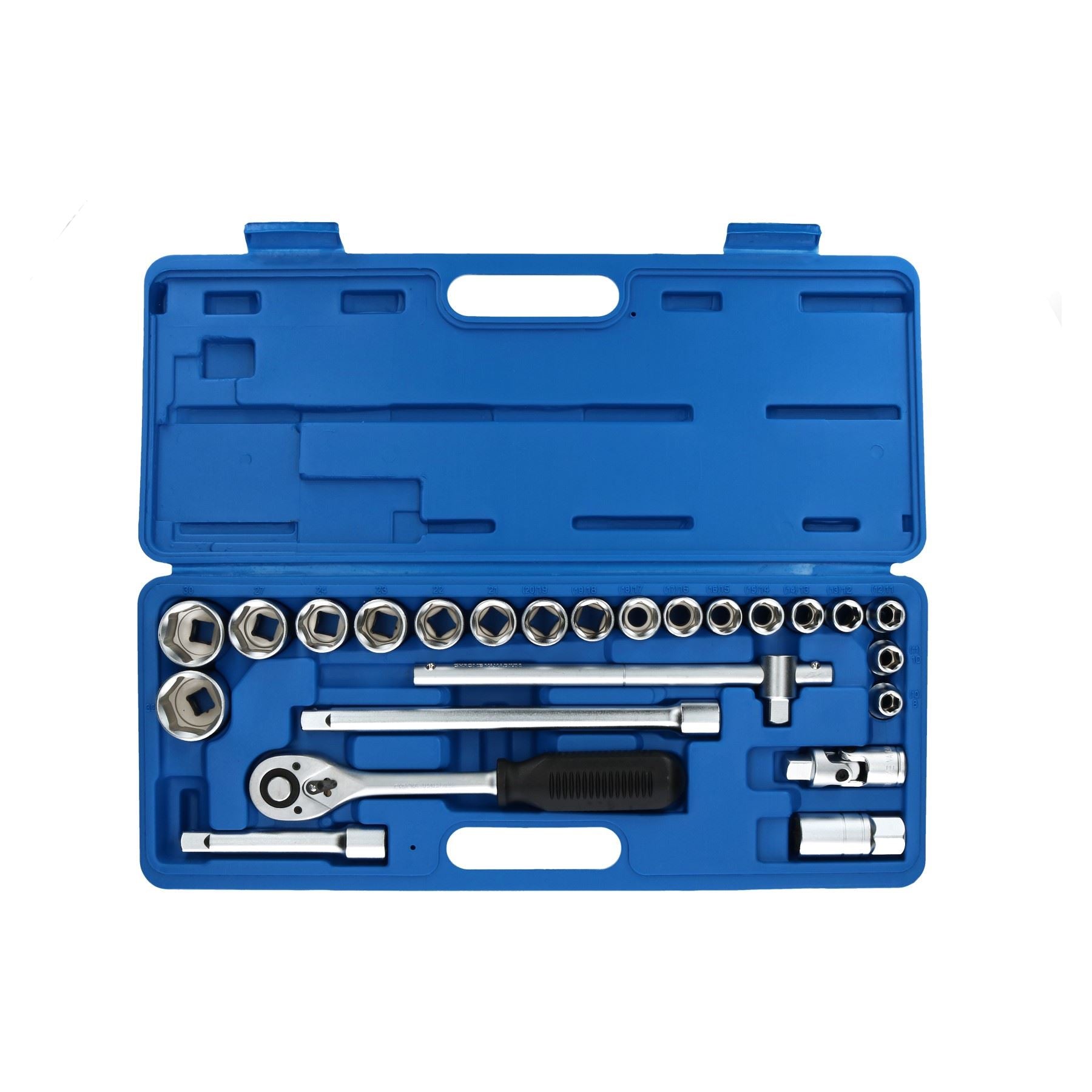 1/2" Drive Metric Shallow And Deep Socket And Accessory Set 10mm - 32mm