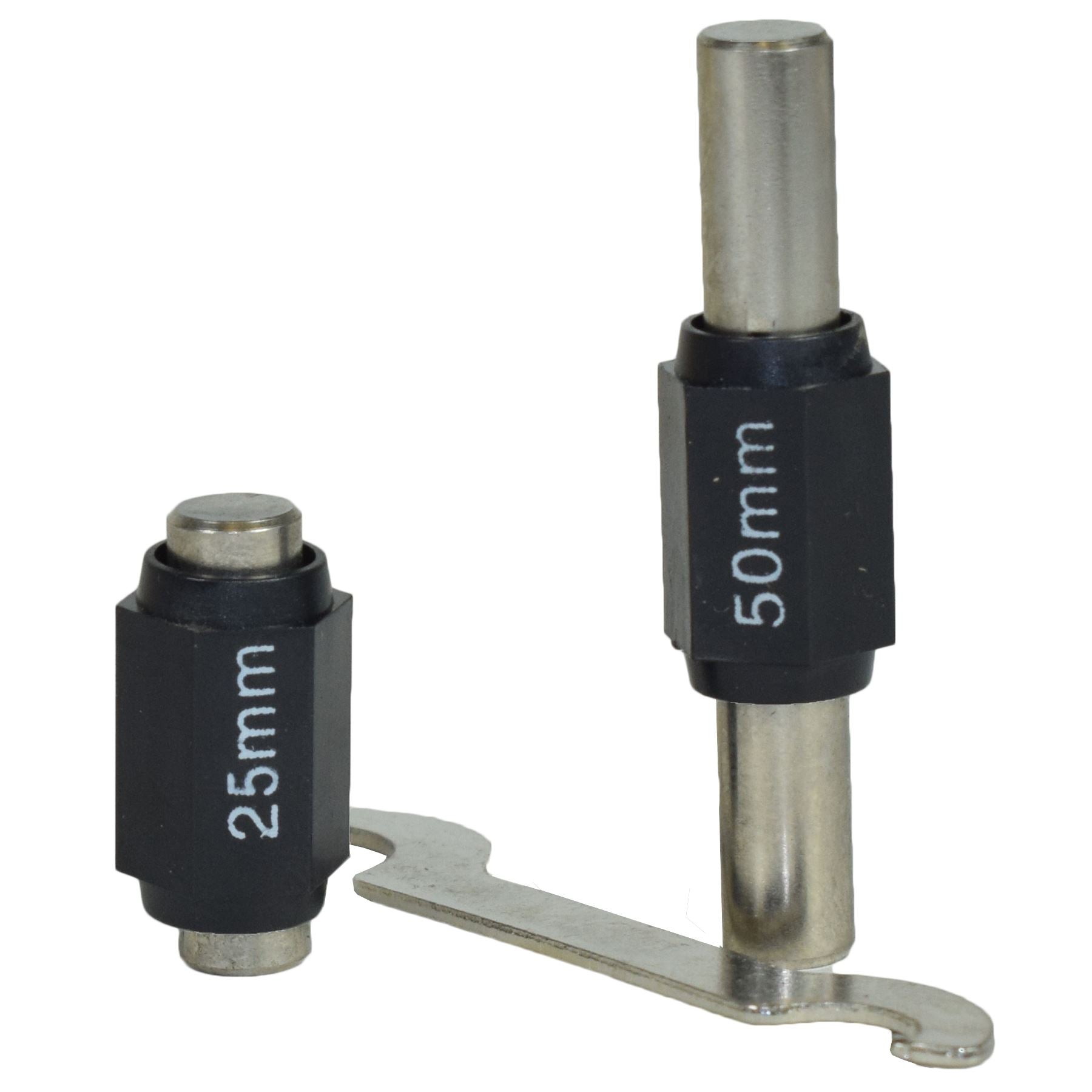 3-teiliges Mikrometer, extern einstellbar, metrisch, Mikrometer, Hartmetall-Ambosse 0–75 mm