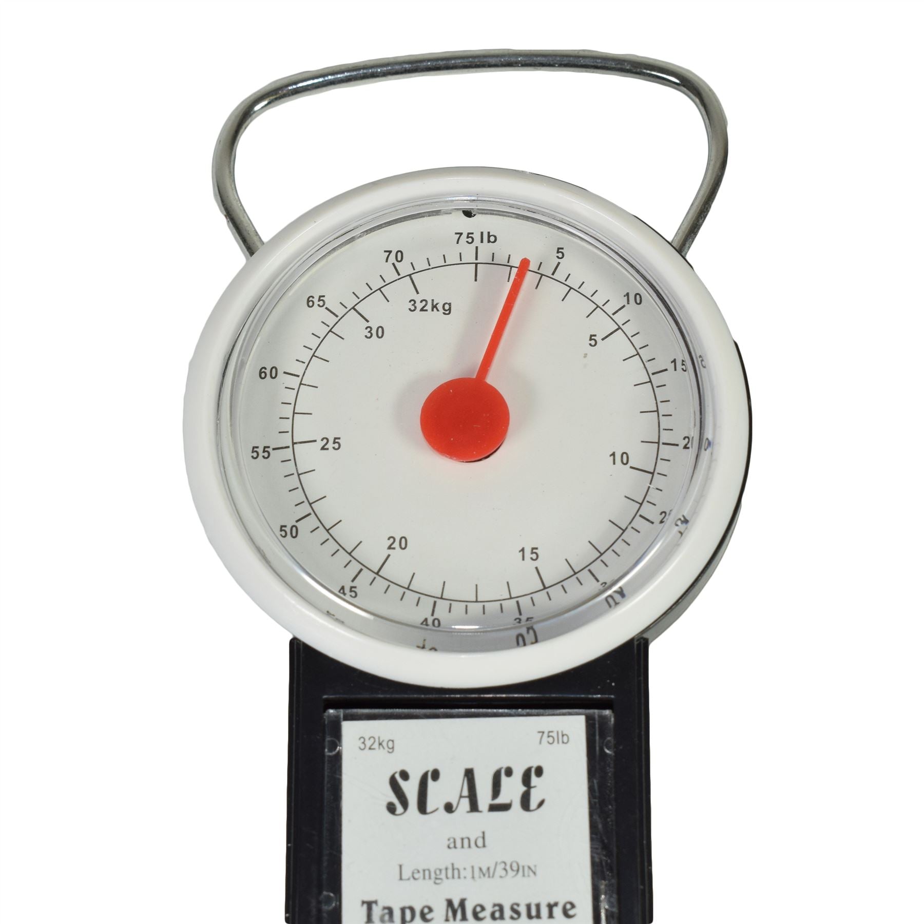 34kg / 75lb Luggage Weighing Scales With 1 Metre Measuring Tape Measure