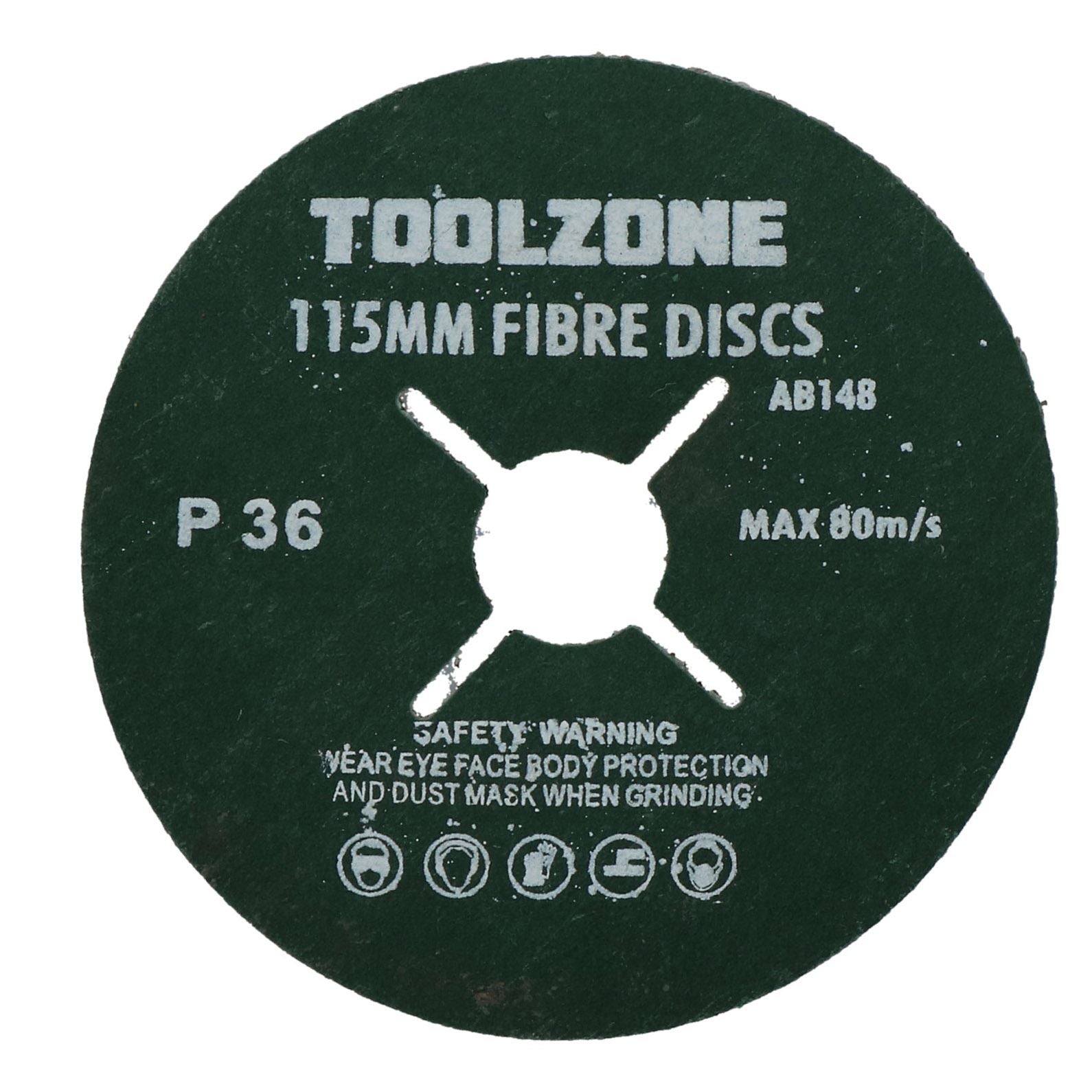 115 mm 4,5 Zoll 36er-Körnung, grobe Faser-Schleifscheiben für Holz und Metall