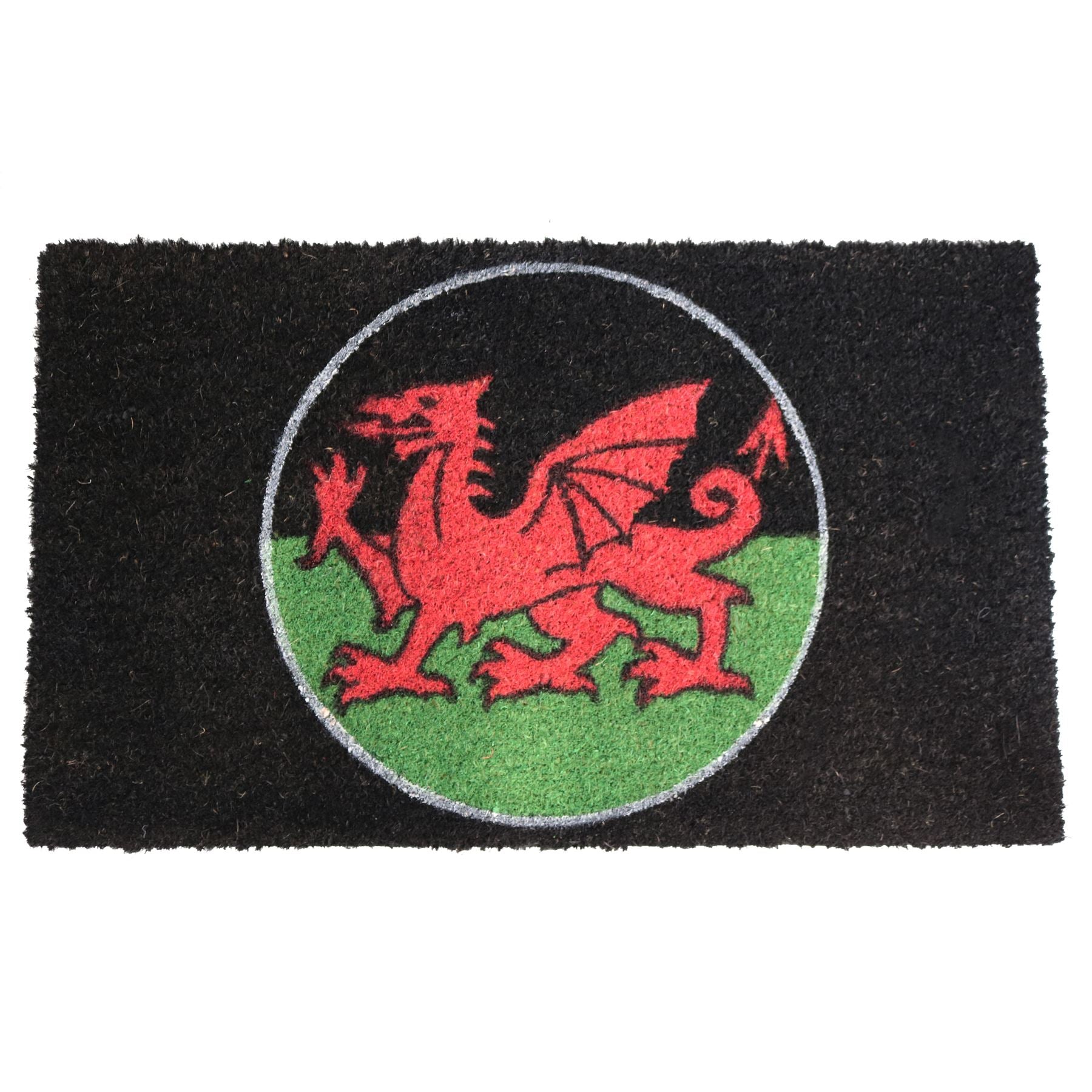 Fußmatte mit walisischem roten Drachen-Design, Fußmatten, Willkommen zu Hause, Garten, 45 x 75 cm