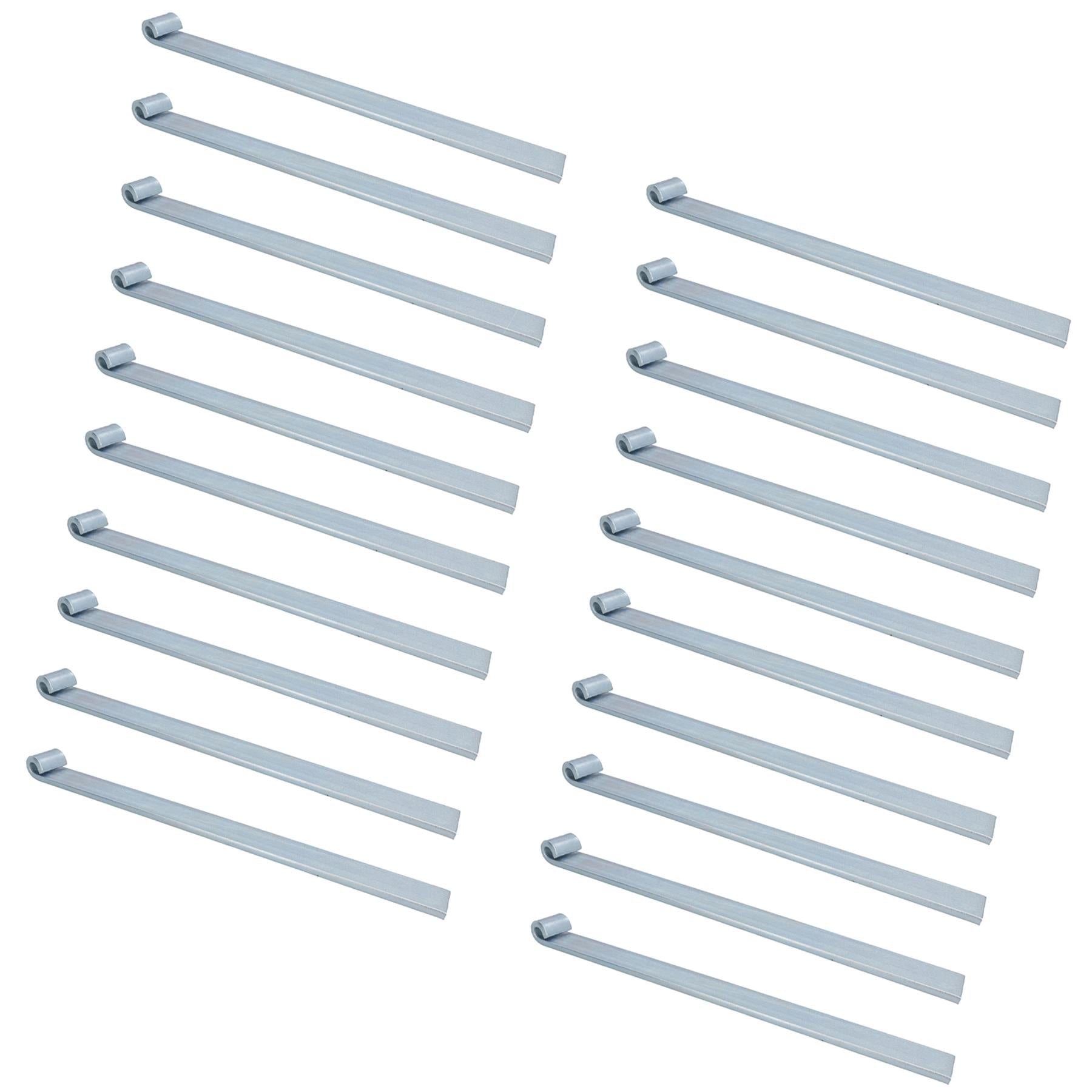 Charnière droite de hayon à sangle HD pour broches de 12 mm, longueur 460 mm, plaquée zinc