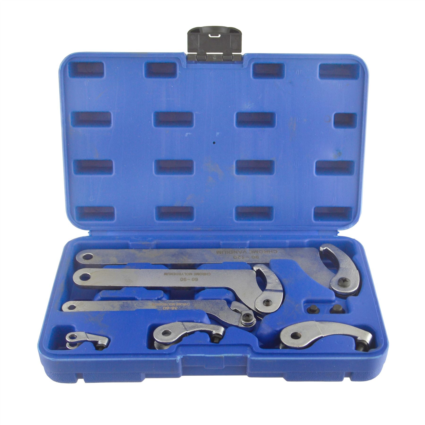 Adjustable Hook And Pin Wrench Spanners C Spanner 35mm - 120mm 6pc Set