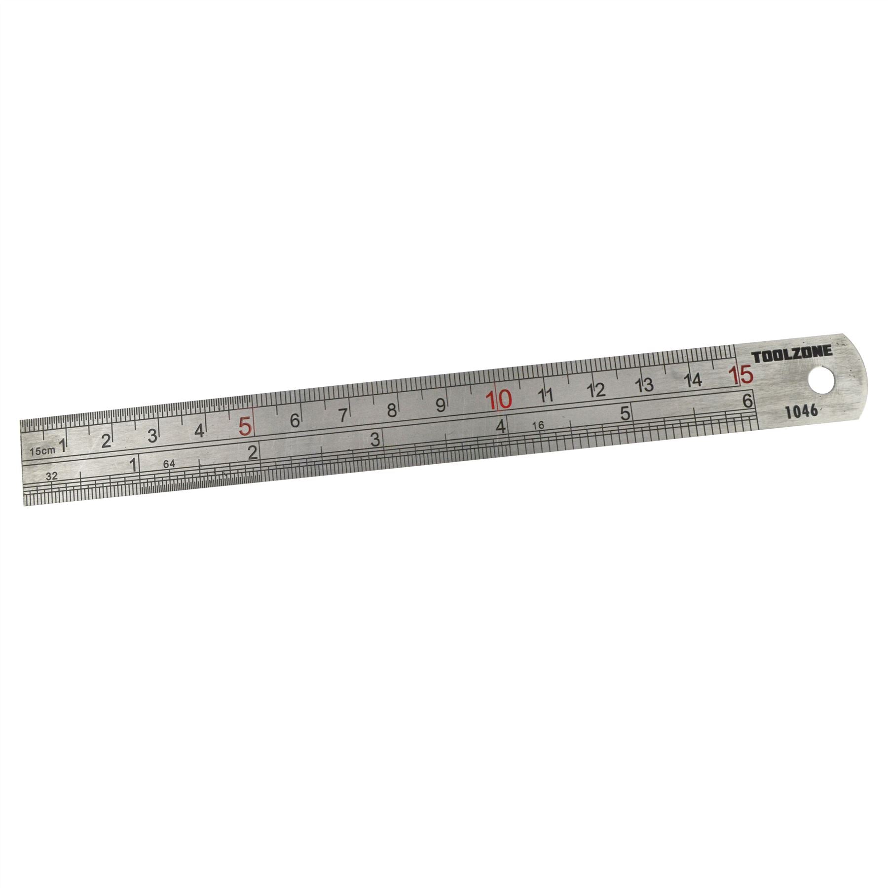 Règle en acier inoxydable 6" / 150 mm / règle droite / règle / mesure TE433