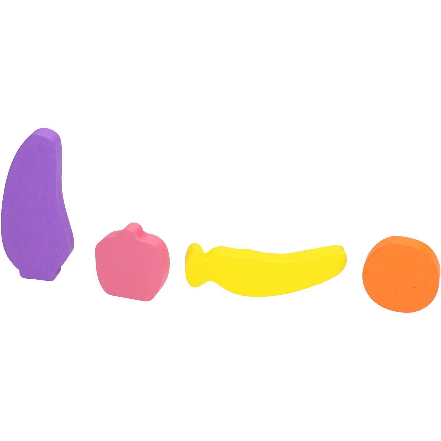 Lot de 4 jouets à grignoter en forme de fruits Woodies pour petits animaux