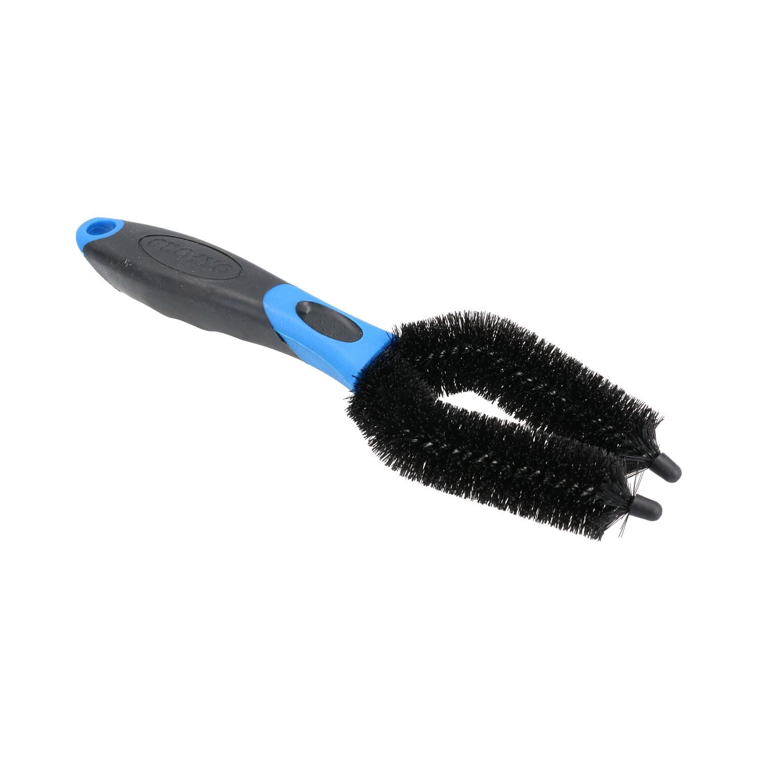 Brosse à poils en nylon pour moto et vélo - Brosse à double fourche pour nettoyage des roues
