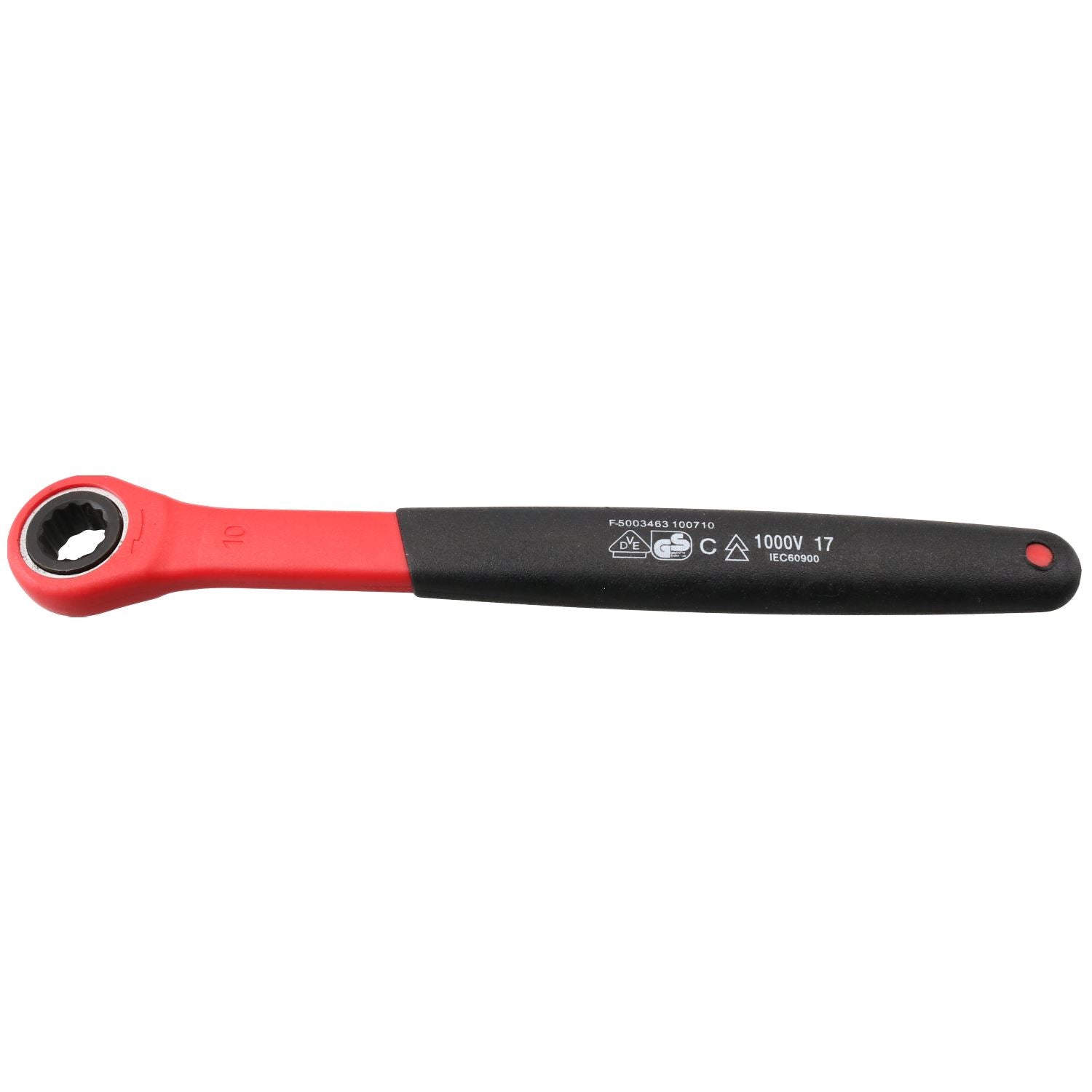 Metrischer VDE-isolierter Ratschen-Ringschlüssel, Hybrid-Elektrik, 10 – 14 mm