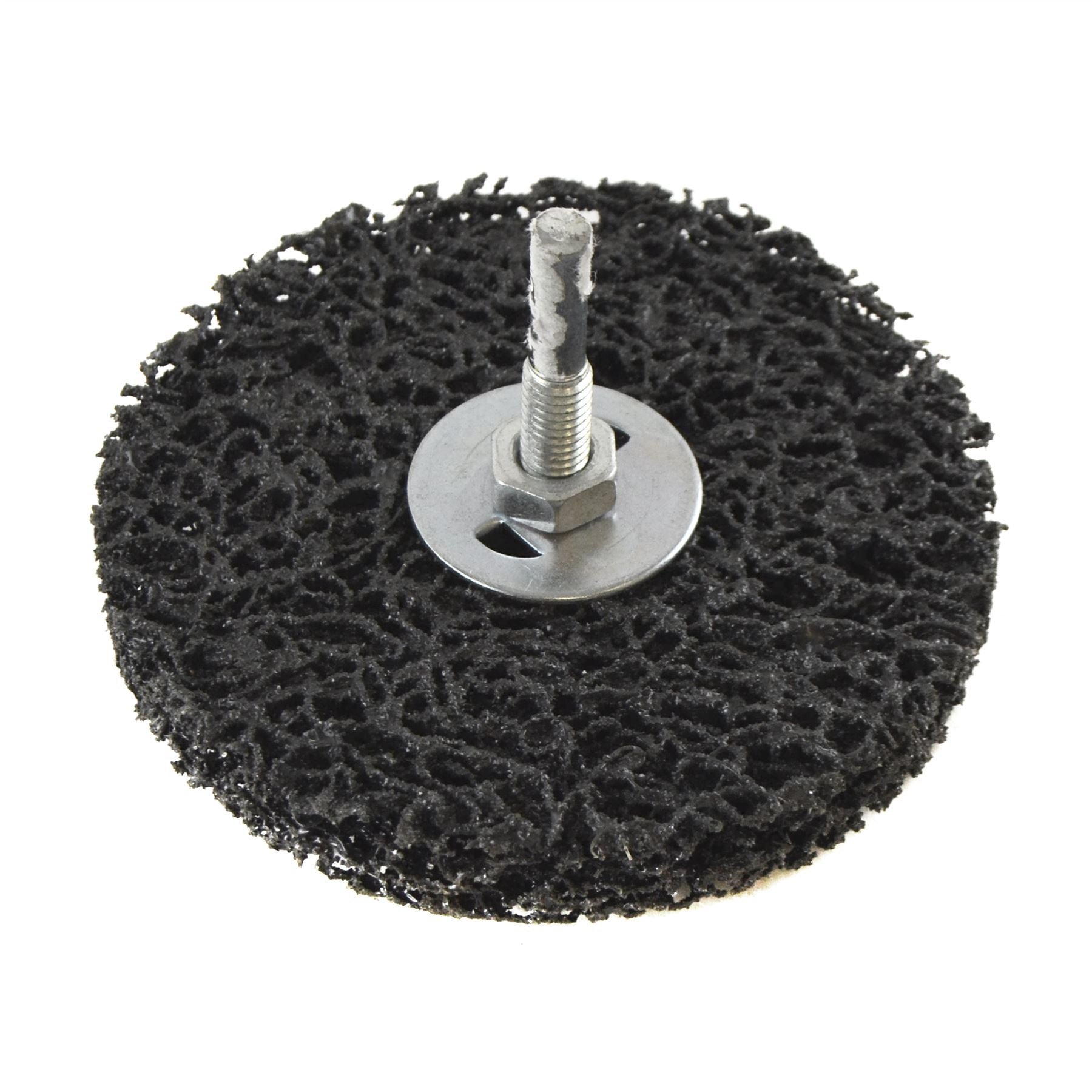 1 disque de nettoyage et de décapage de 100 mm pour éliminer les projections de soudure et de peinture antirouille, tige de 6 mm