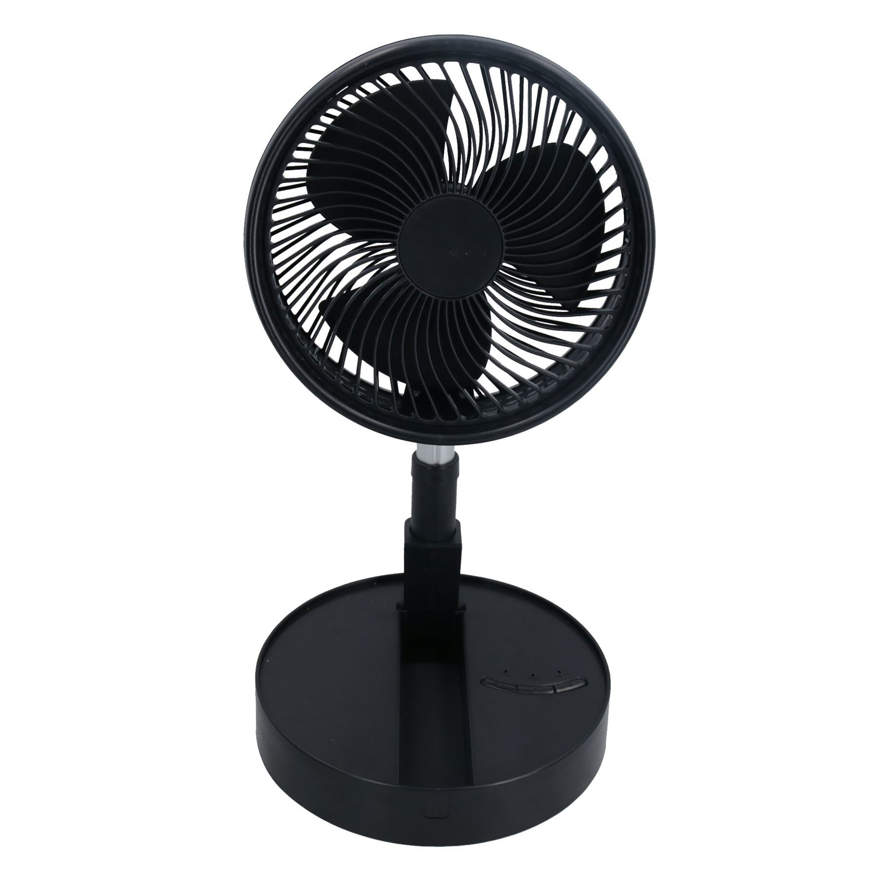 Ventilateur pliable télescopique sans fil Refroidisseur de refroidissement portable sans fil 93 – 975 mm