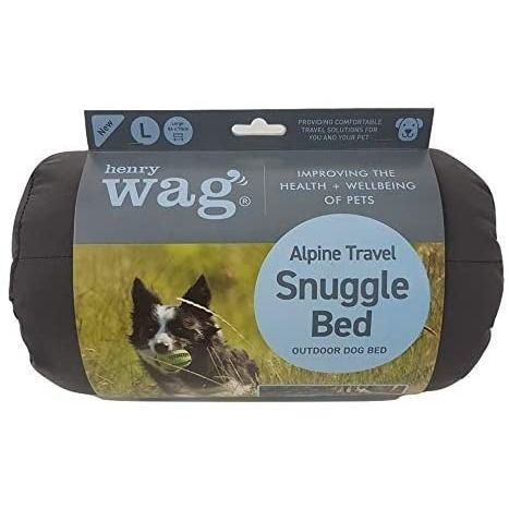 Alpines Reise-Kuschelbett für Hunde, weich, bequem, wasserdichte Basis, 86 x 70 cm