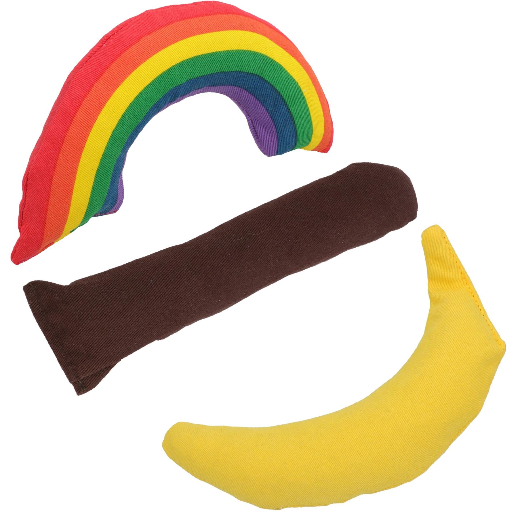 Yeow Katzen-/Kätzchenspielzeug-Paket mit Banane, Zigarre und Regenbogen, mit Katzenminze, Spielzeug, Spielgeschenk