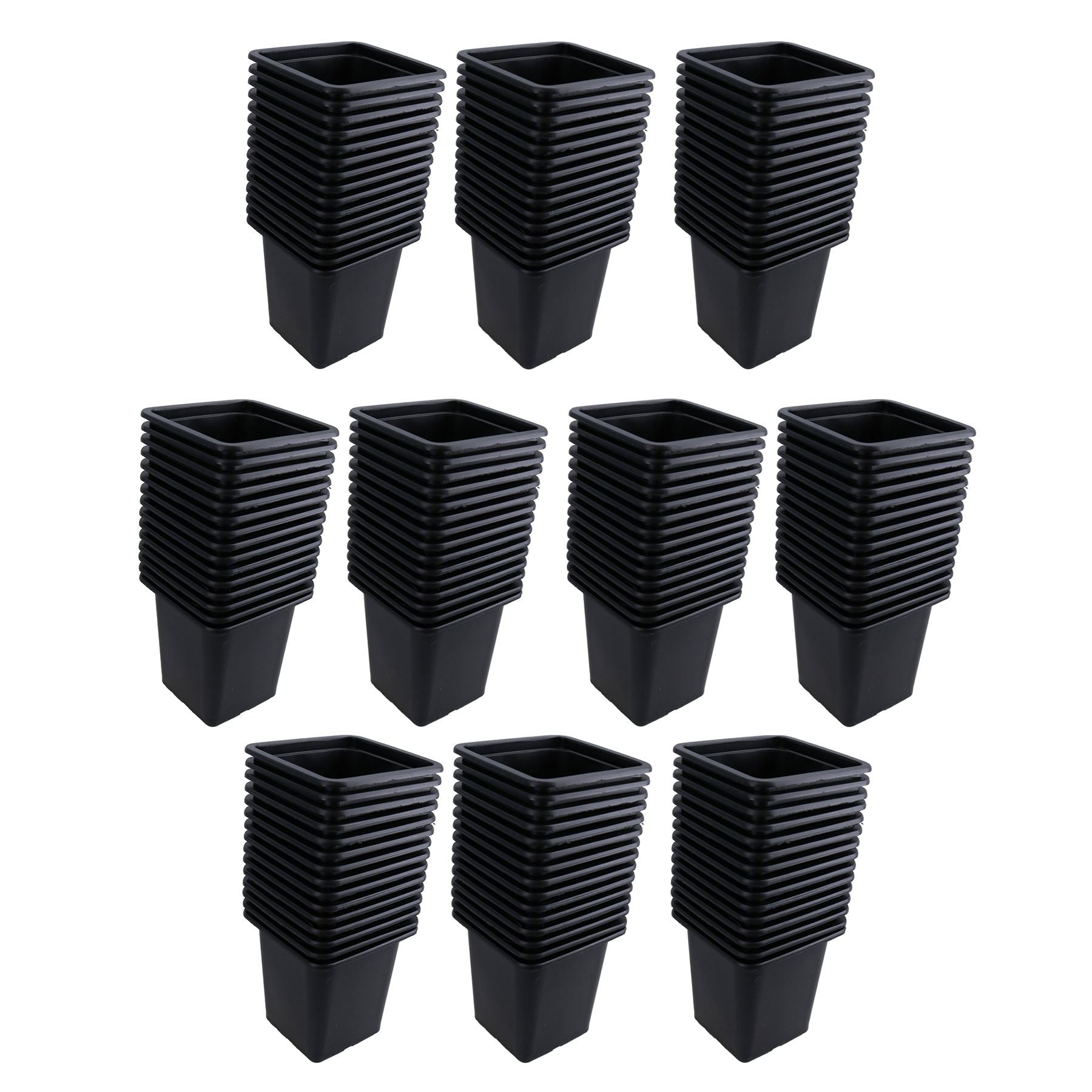 Mini pots de graines de fleurs en plastique pour plantes, pots de 7 cm, plateaux de jardin carrés, semis de graines
