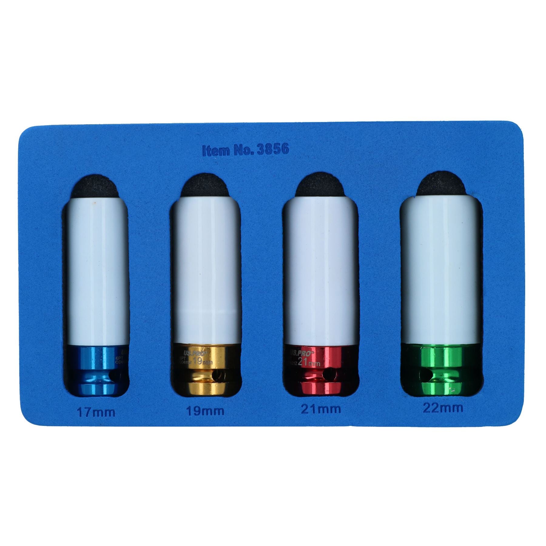 1/2 Zoll Antrieb Alufelgenmutter Schlagnüsse 17mm 19mm 21mm 22mm 4-tlg. Set
