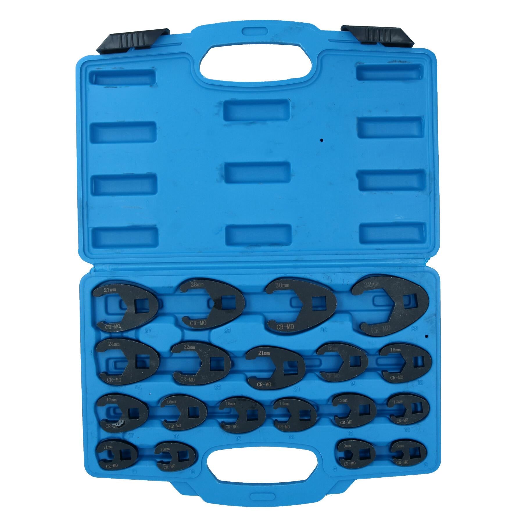 Metric Impact Impacted Crowfeet Crowfoot Spanner Wrench Set 8 – 32mm 19pc