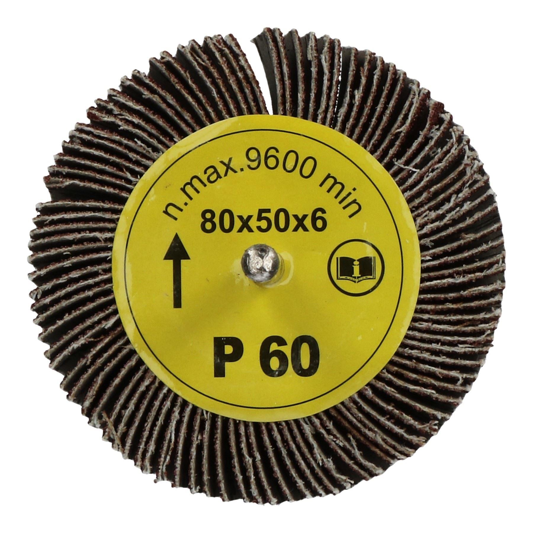 80mm x 50mm Flap Wheel Disc Abrasive Sanding Pad for Drills