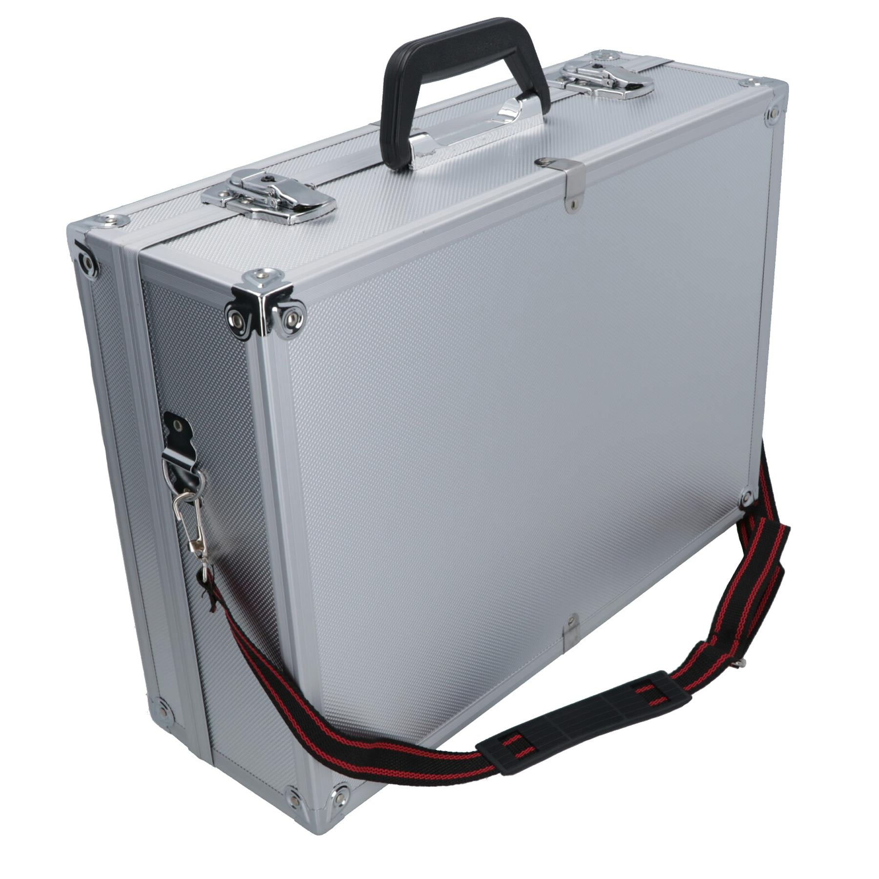Aluminium Tool Case Box Storage Holder Organiser With Handle + Shoulder Strap
