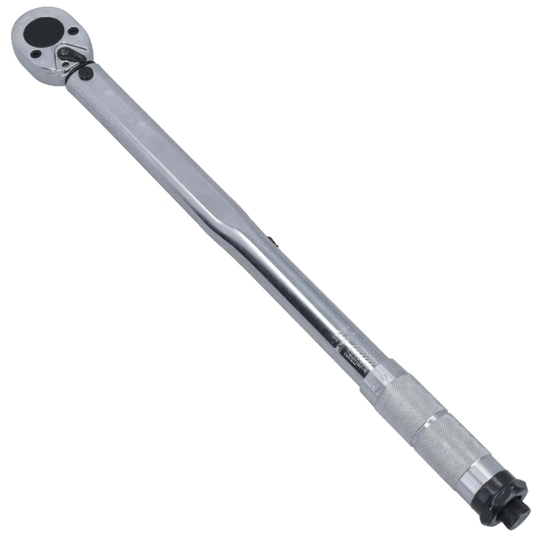 Kalibrierter Drehmomentschlüssel mit Ratsche und 1/2-Zoll-Antrieb + Zubehör 28Nm – 210Nm