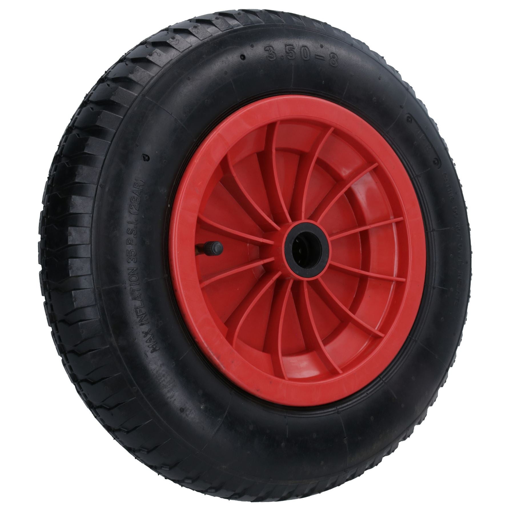 14 Zoll Schubkarre Gartenwagen Trolley Luftbereifte Räder 25mm Bohrung 150kg