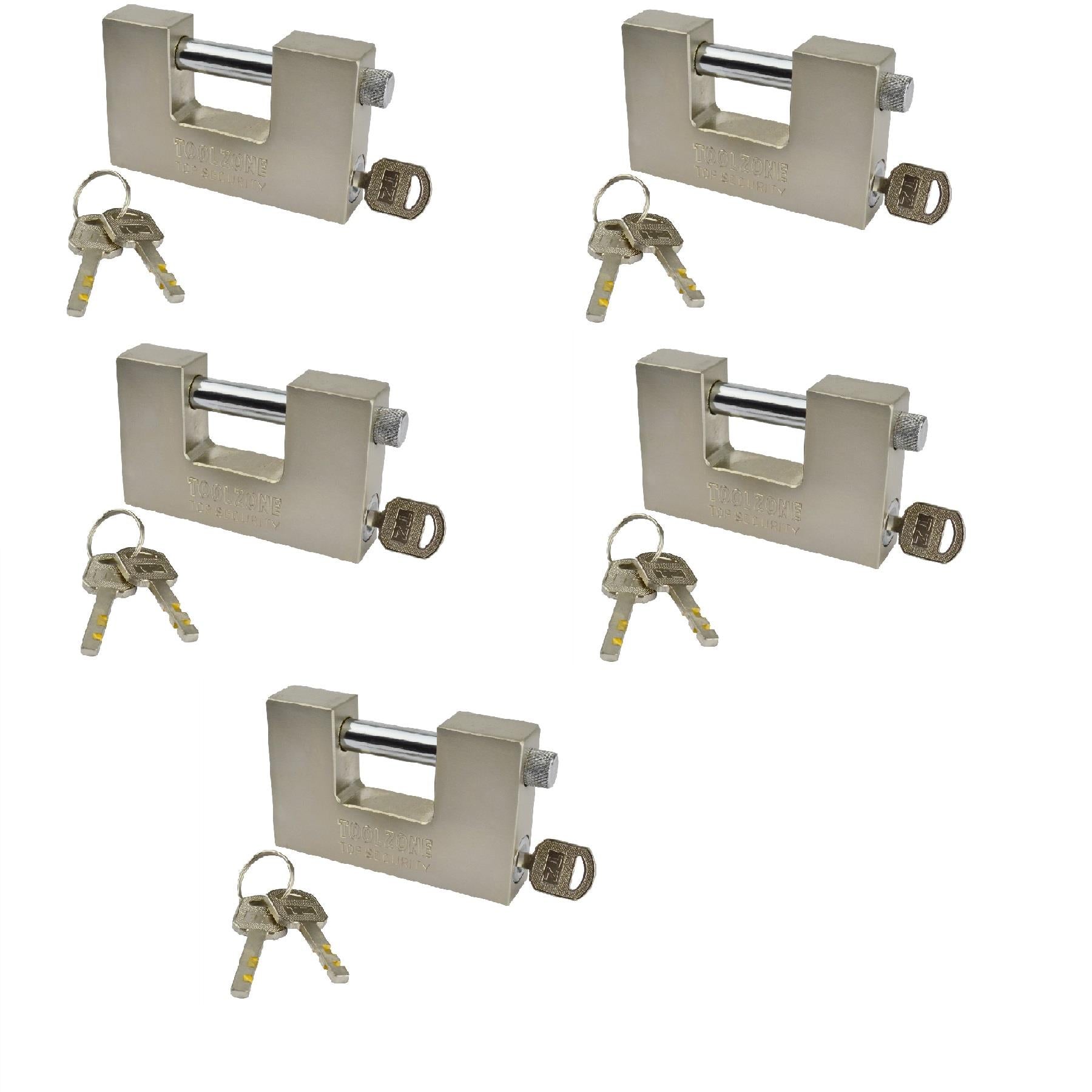 Rollladen-Vorhängeschlösser, Container-Tür-Vorhängeschloss, Sicherheitsschloss, solides Schuppenschloss, 3 Schlüssel